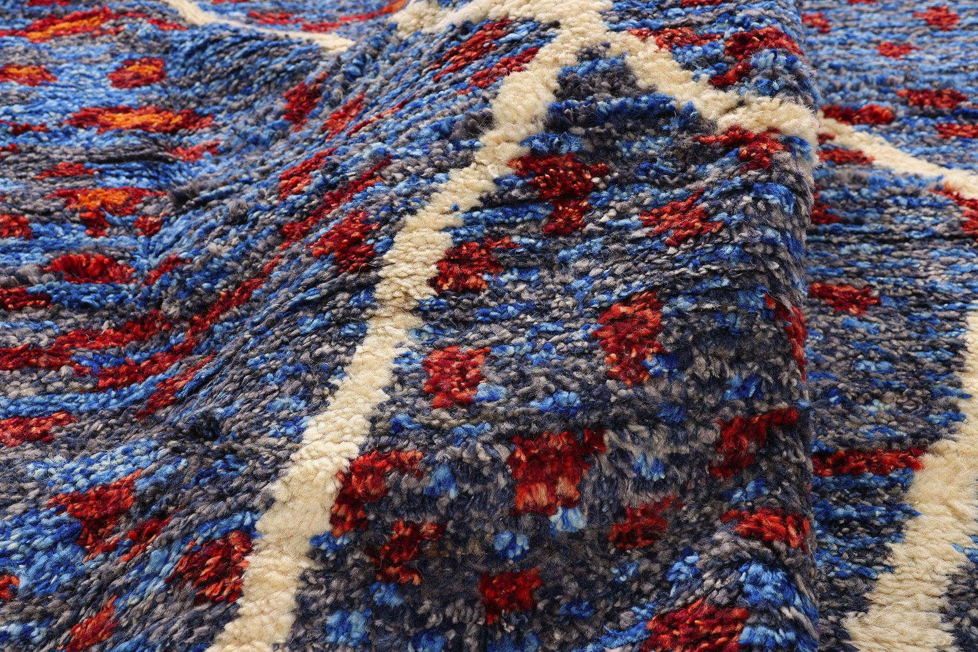 New Modern Moroccan Rug with Abstract Expressionist Style For Sale 2