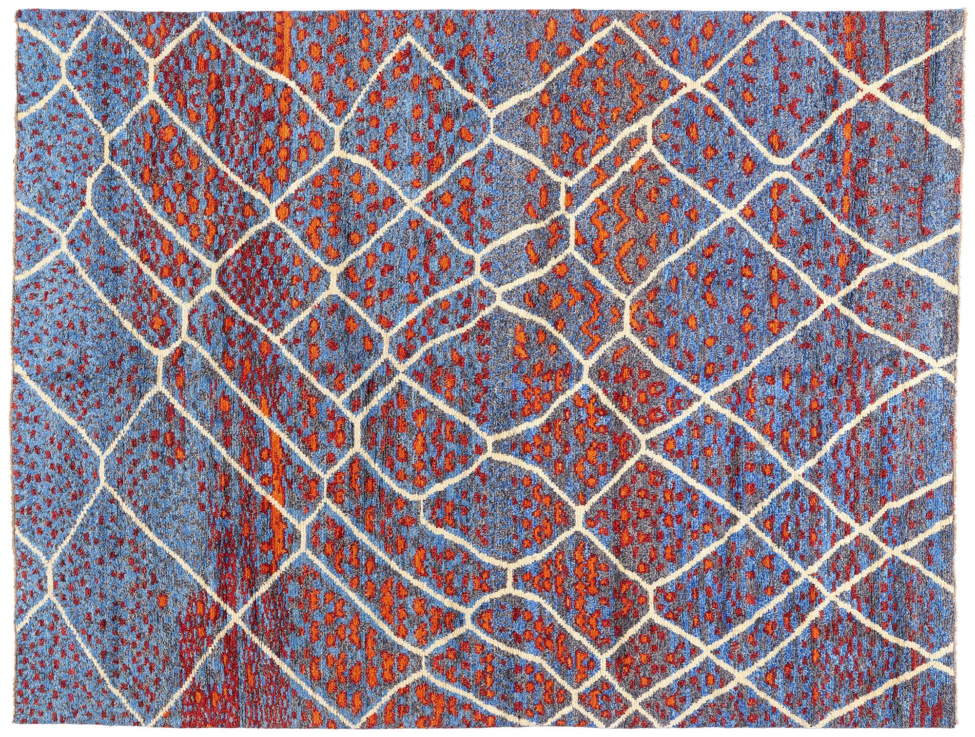 New Modern Moroccan Rug with Abstract Expressionist Style For Sale 10