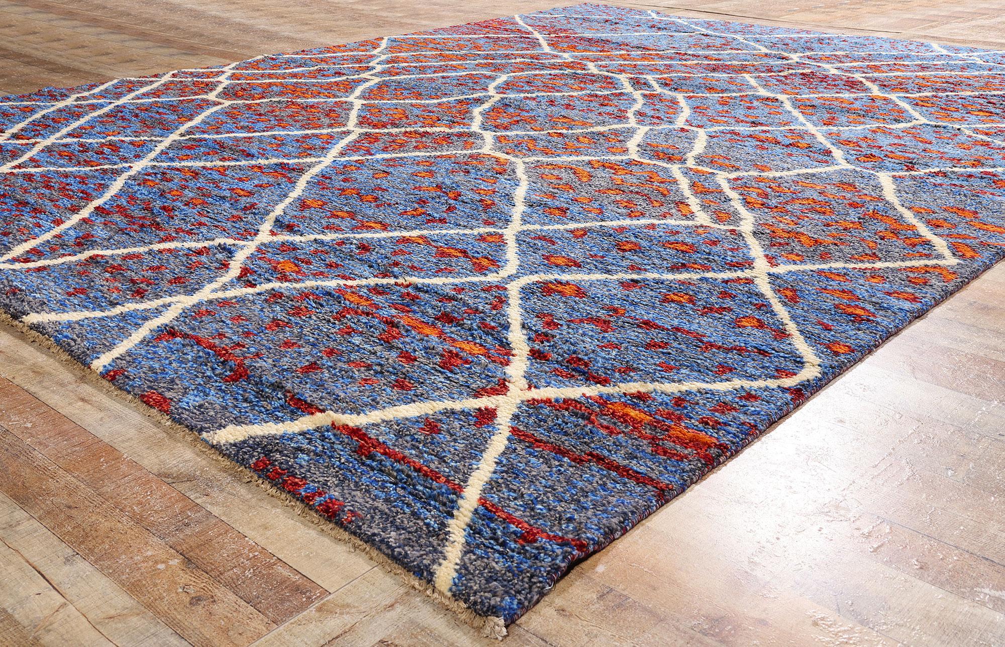 New Modern Moroccan Rug with Abstract Expressionist Style For Sale 5