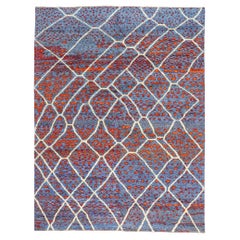 New Modern Moroccan Rug with Abstract Expressionist Style