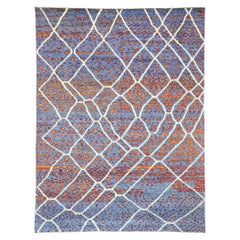 Großer abstrakter marokkanischer Teppich, Nomaden-Charm auf abstraktem Expressionismus