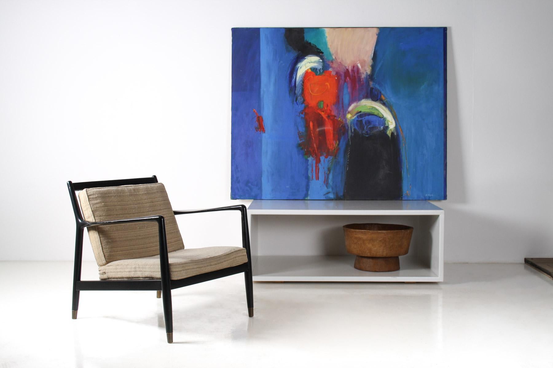 Großes abstraktes Gemälde, Öl auf Leinwand, Gemälde von Robert K McKellar (1945-2009), Kunstwerk im Angebot 3