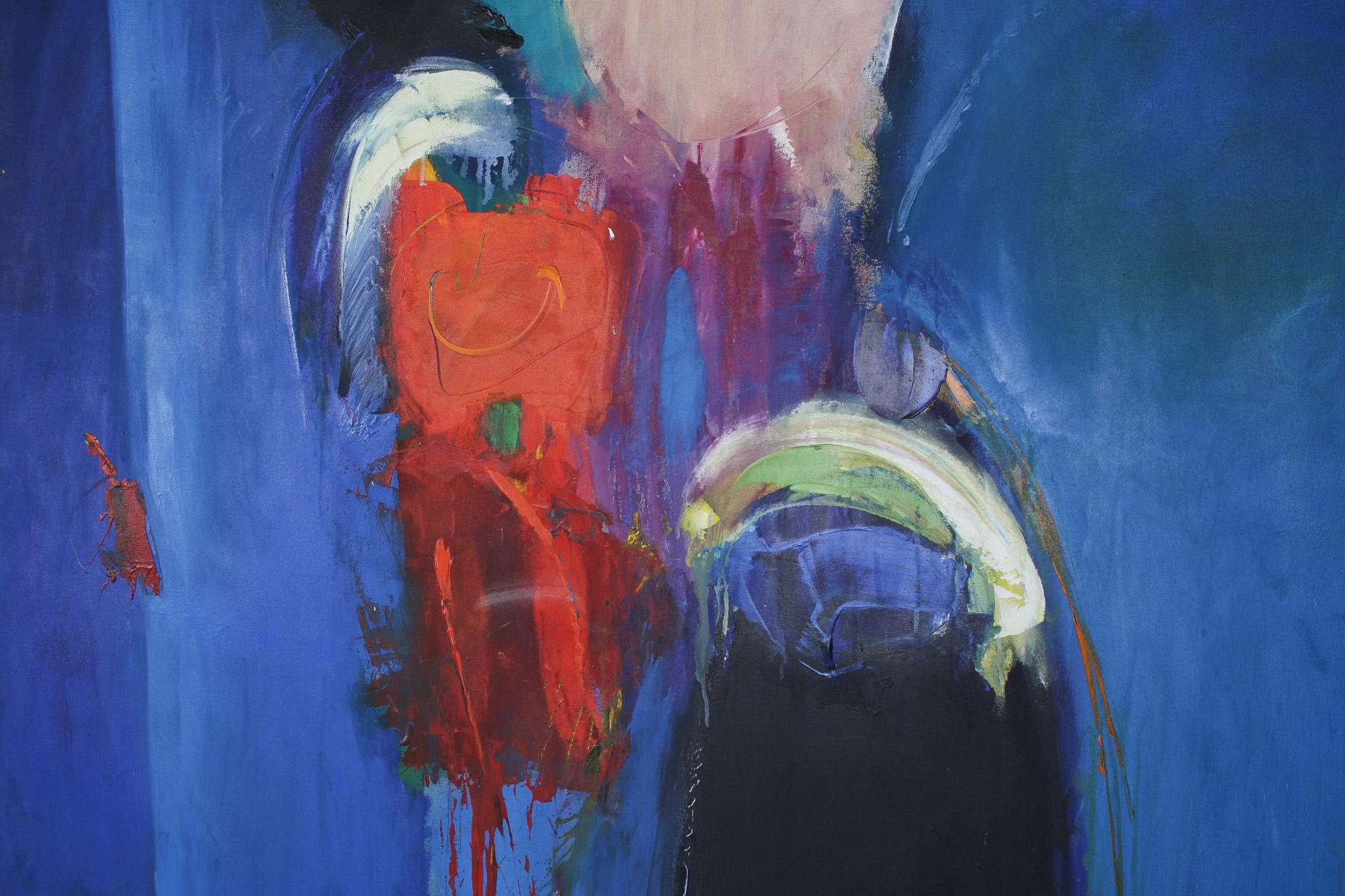 Großes abstraktes Gemälde, Öl auf Leinwand, Gemälde von Robert K McKellar (1945-2009), Kunstwerk im Angebot 4