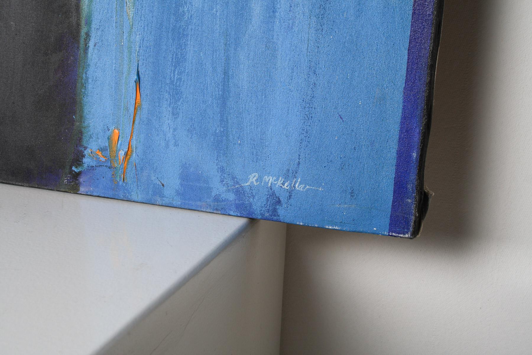 Großes abstraktes Gemälde, Öl auf Leinwand, Gemälde von Robert K McKellar (1945-2009), Kunstwerk im Angebot 6