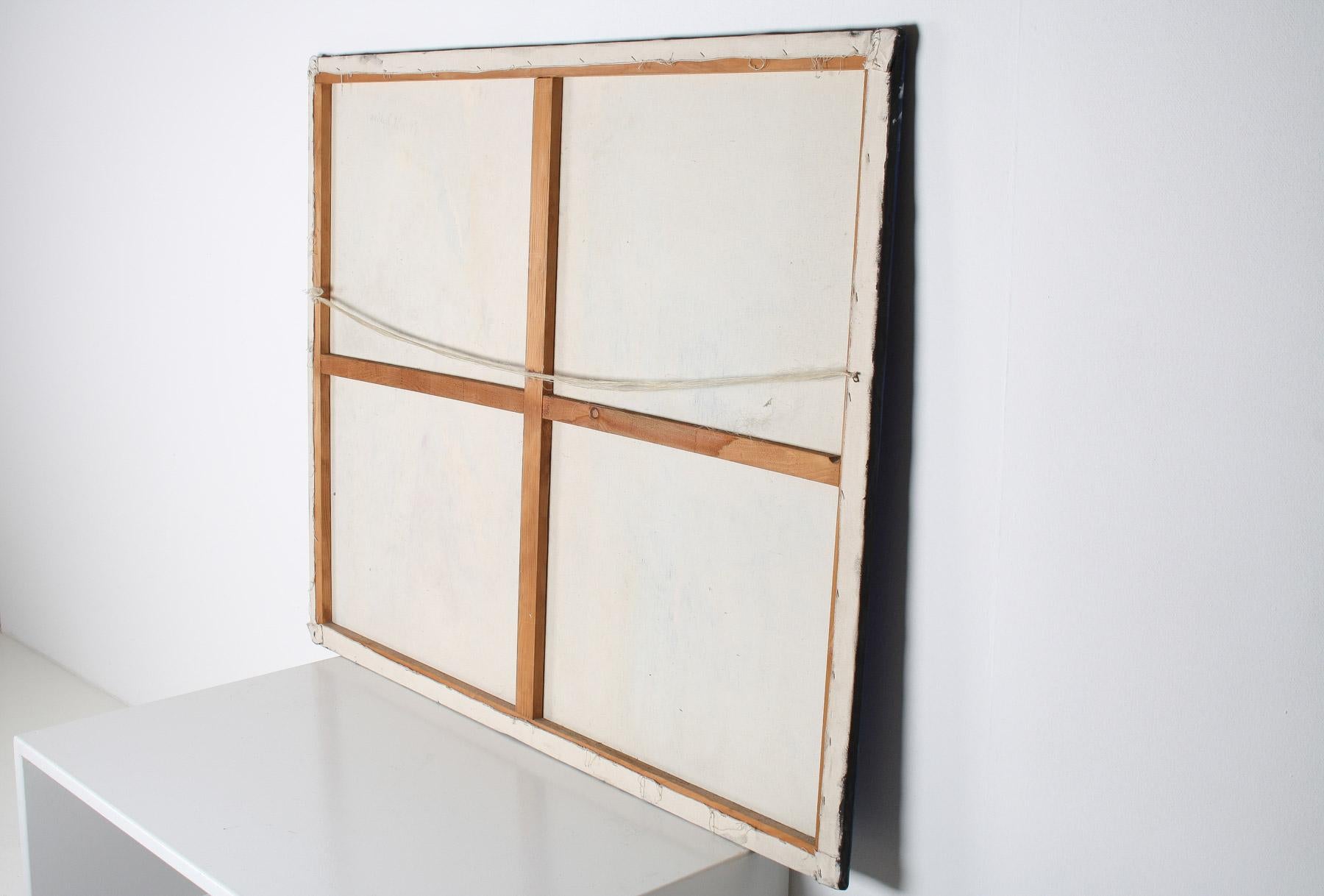Großes abstraktes Gemälde, Öl auf Leinwand, Gemälde von Robert K McKellar (1945-2009), Kunstwerk im Angebot 9
