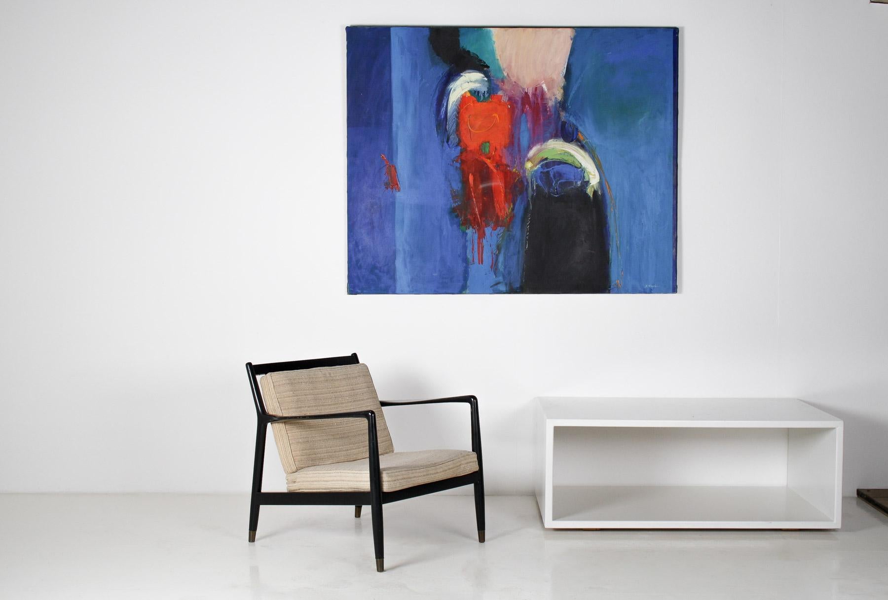 Großes abstraktes Gemälde, Öl auf Leinwand, Gemälde von Robert K McKellar (1945-2009), Kunstwerk (Ende des 20. Jahrhunderts) im Angebot