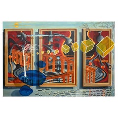 Large Abstract Oil Painting by John Mackay