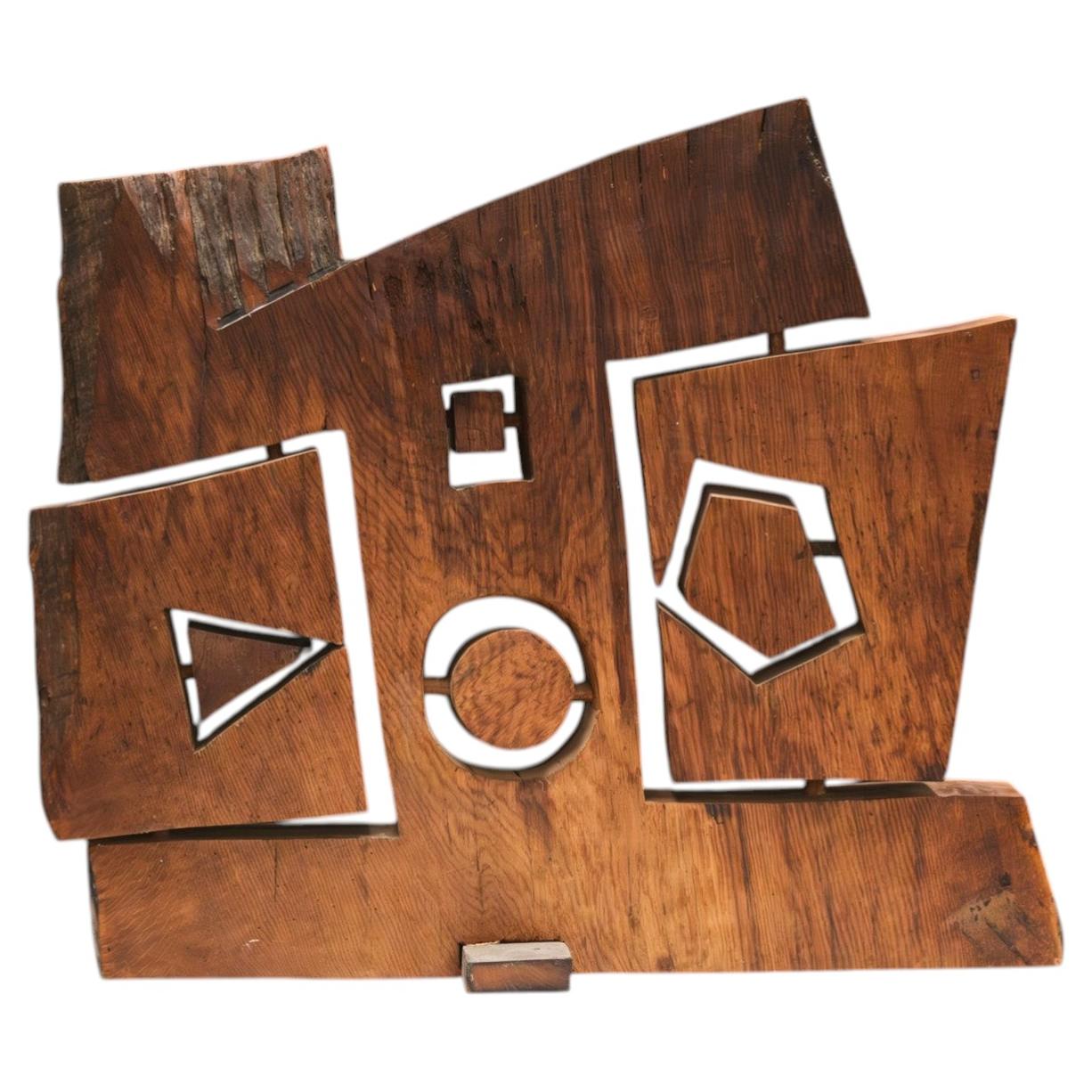 Large Abstract Old Oak Sculpture by Koké, Spain, circa 2000