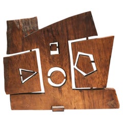Large Abstract Old Oak Sculpture by Koké, Spain, circa 2000