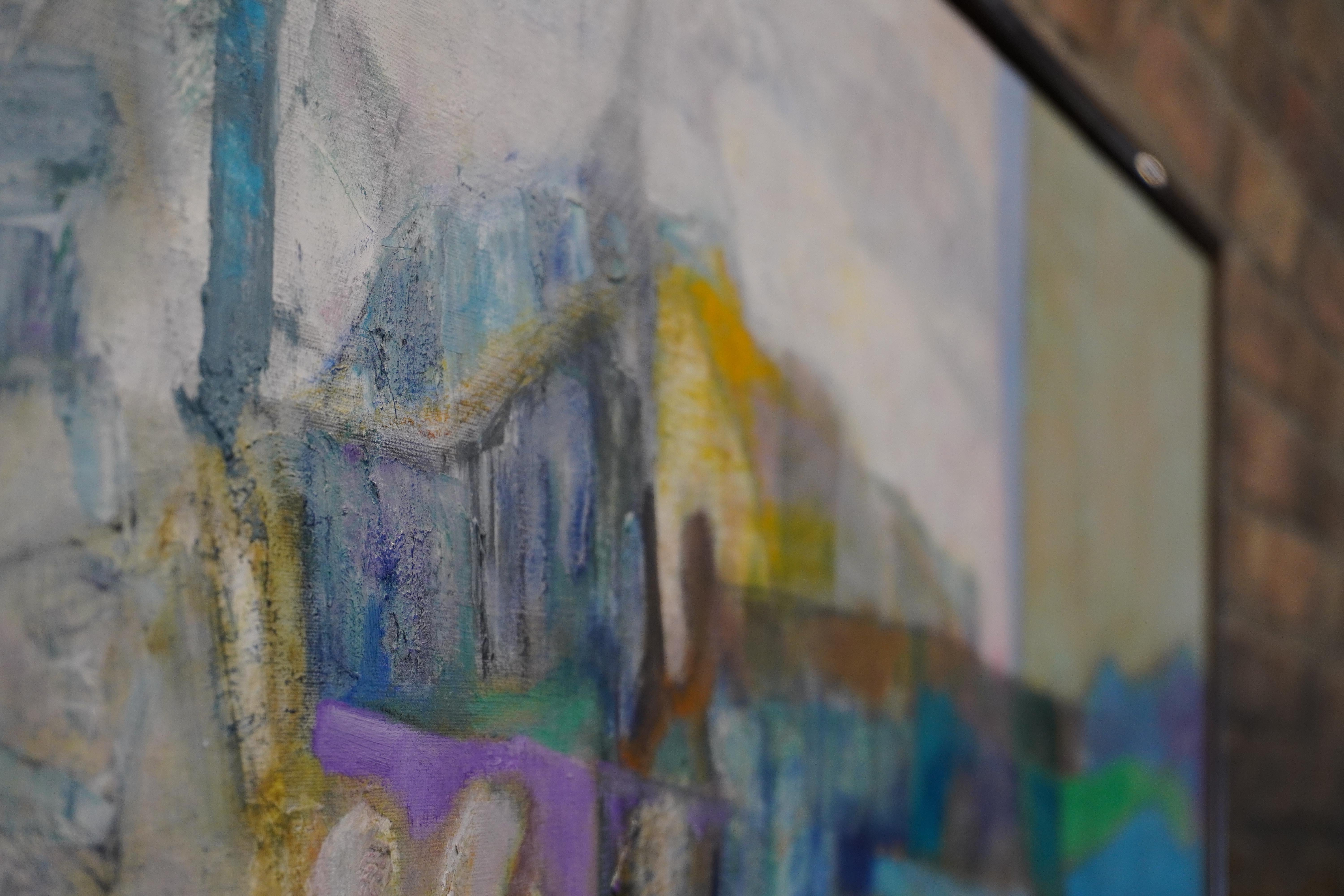 American Large Abstract Original Oil Painting by Alice Uhlmann titled 