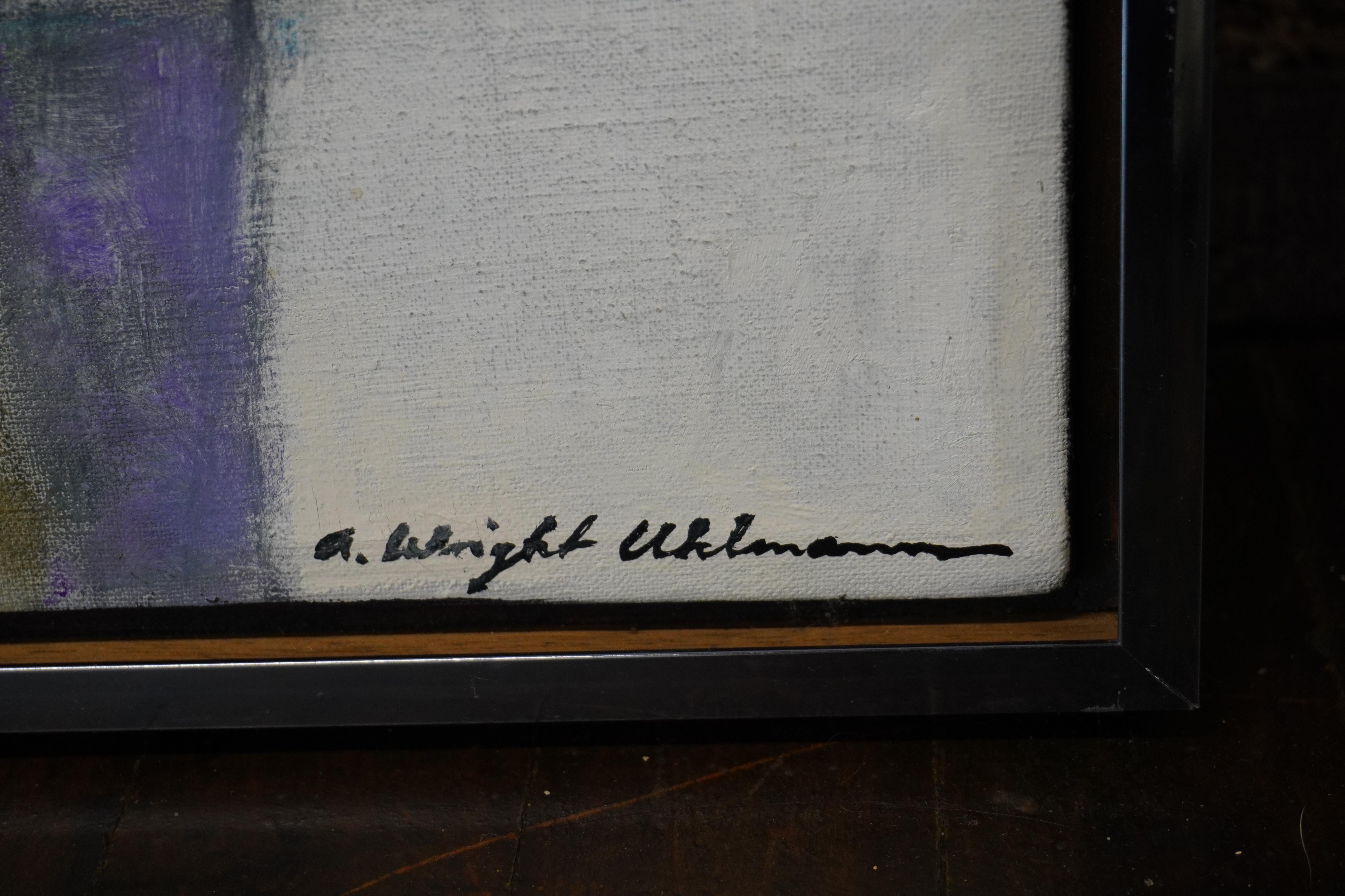 Painted Large Abstract Original Oil Painting by Alice Uhlmann titled 