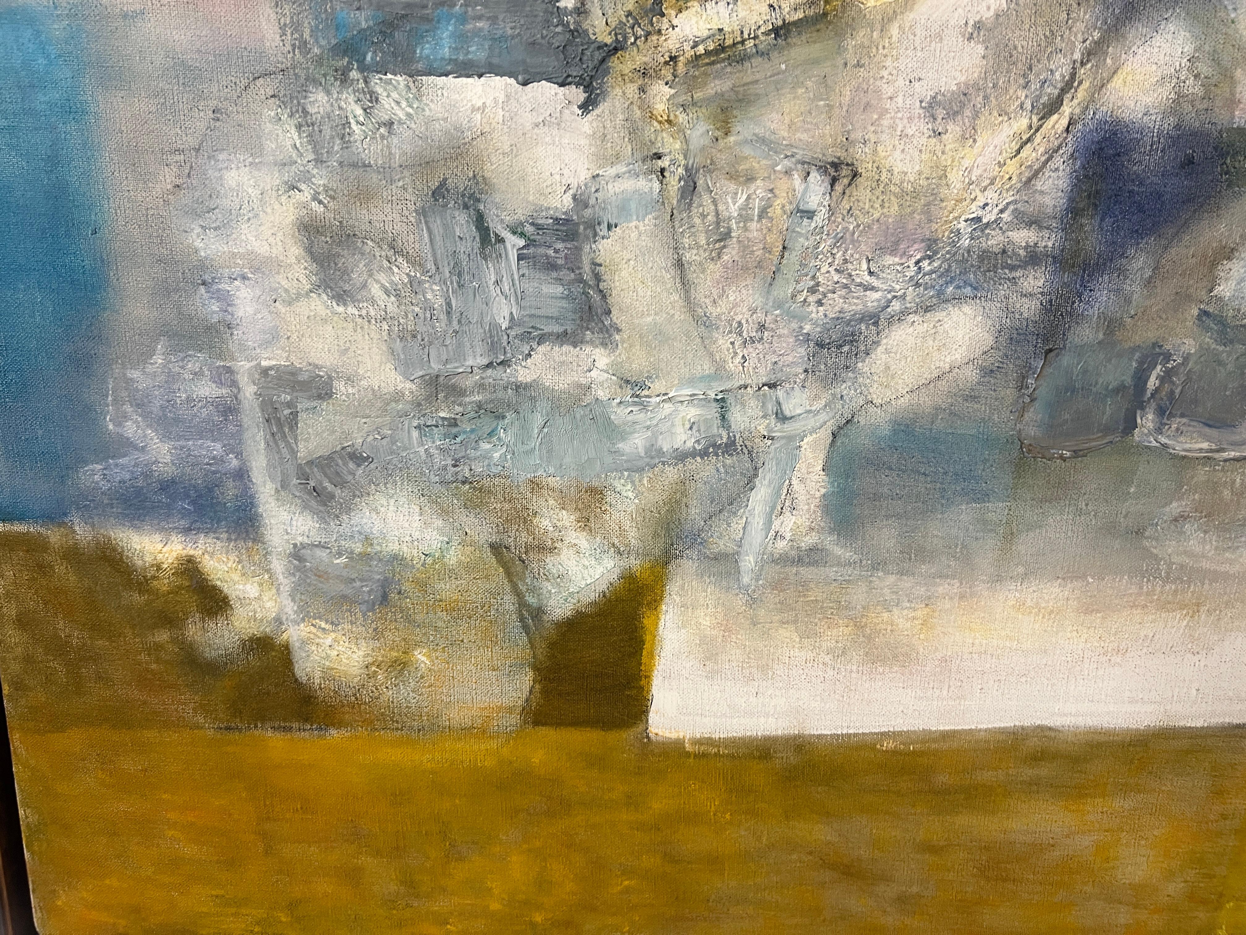20th Century Large Abstract Original Oil Painting by Alice Uhlmann titled 