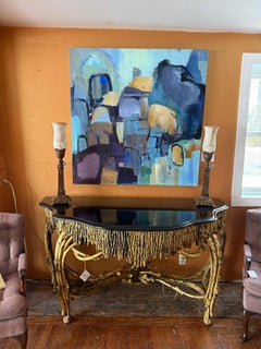 Grande quadro astratto originale di Robert A. Hansen