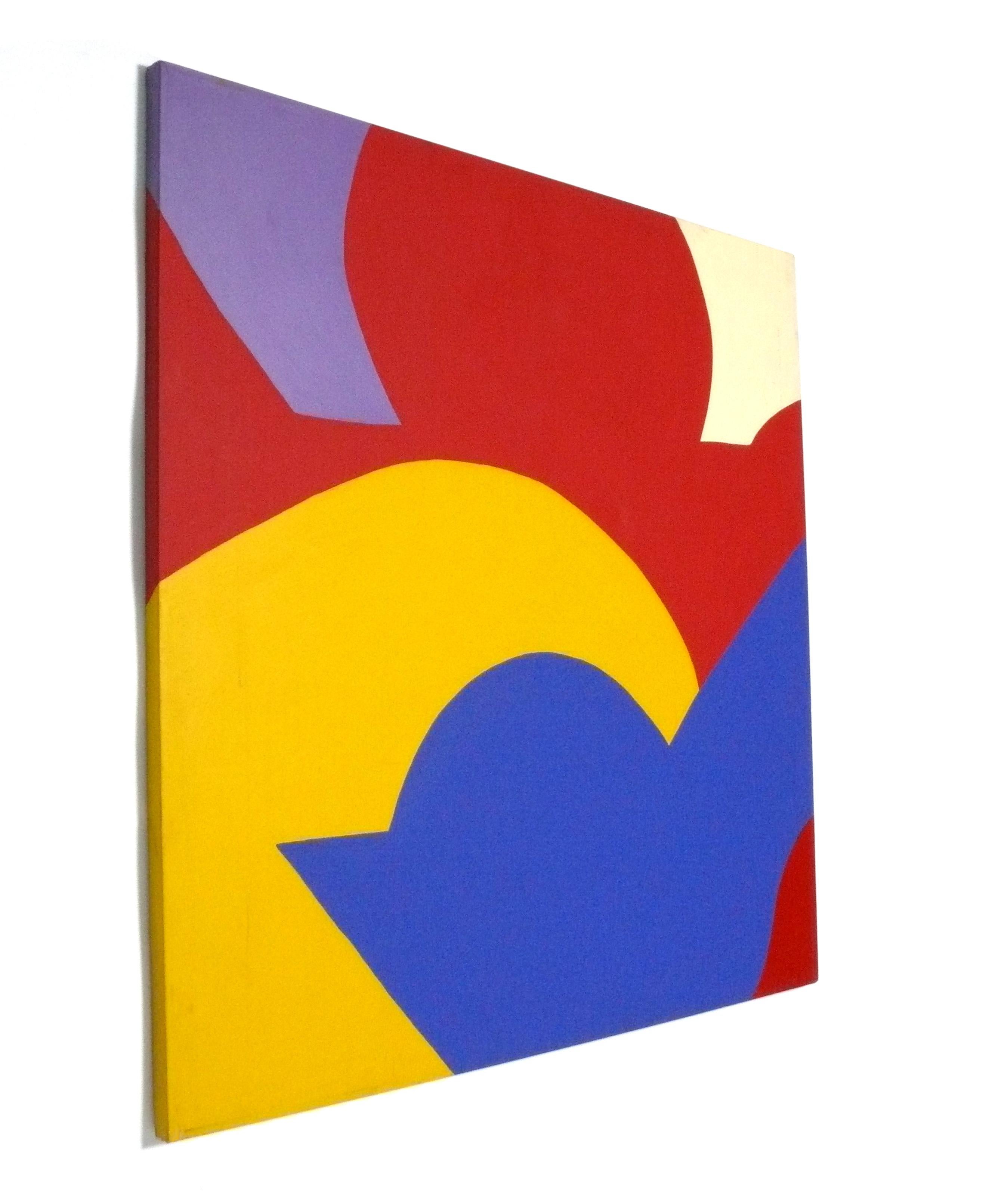 Large Scale Abstract Painting by Elizabeth Blumenthal, American, circa 1971. It measures an impressive 50