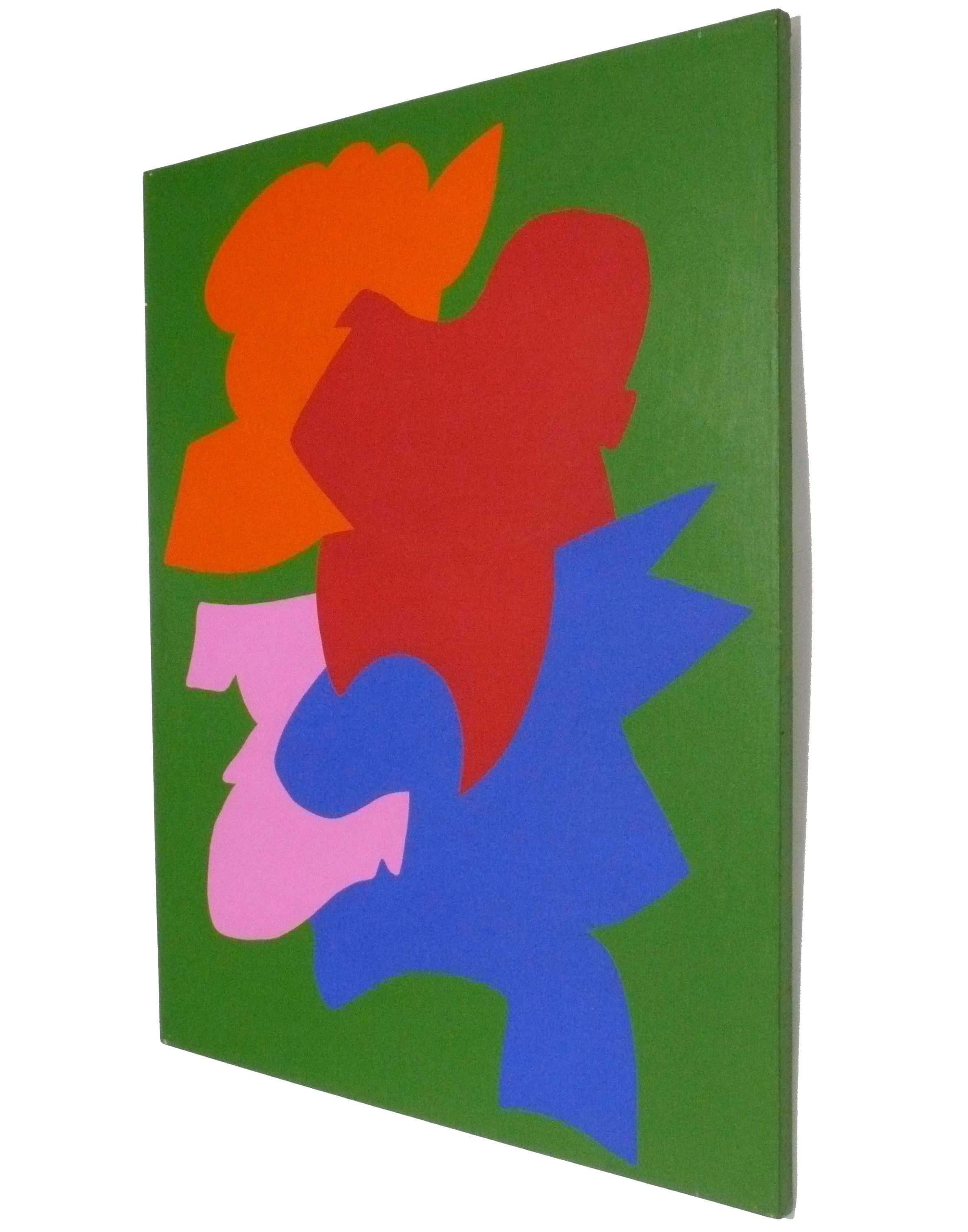 Mid-Century Modern Large Abstract Painting 60