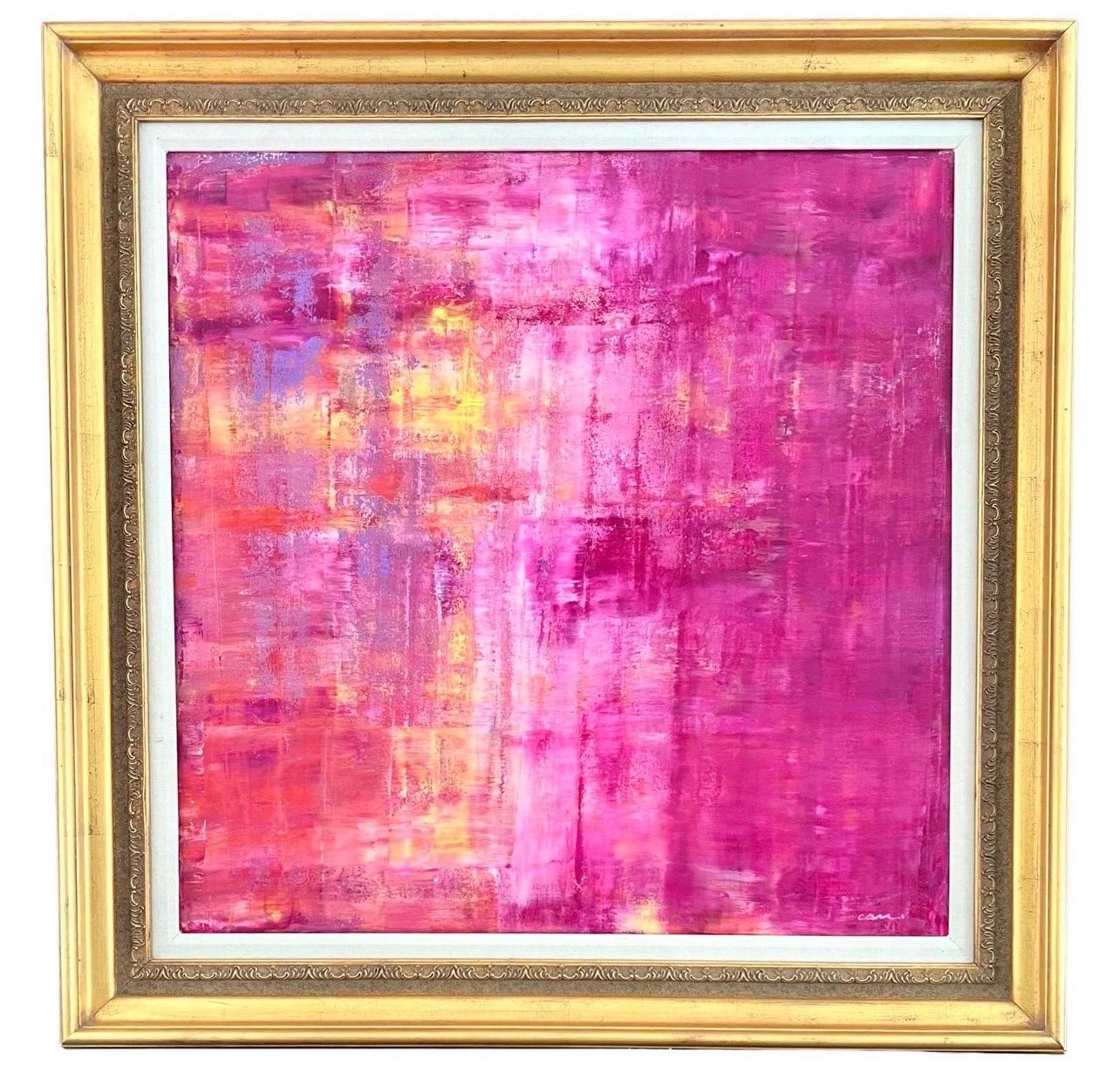 guy paints everything bright pink