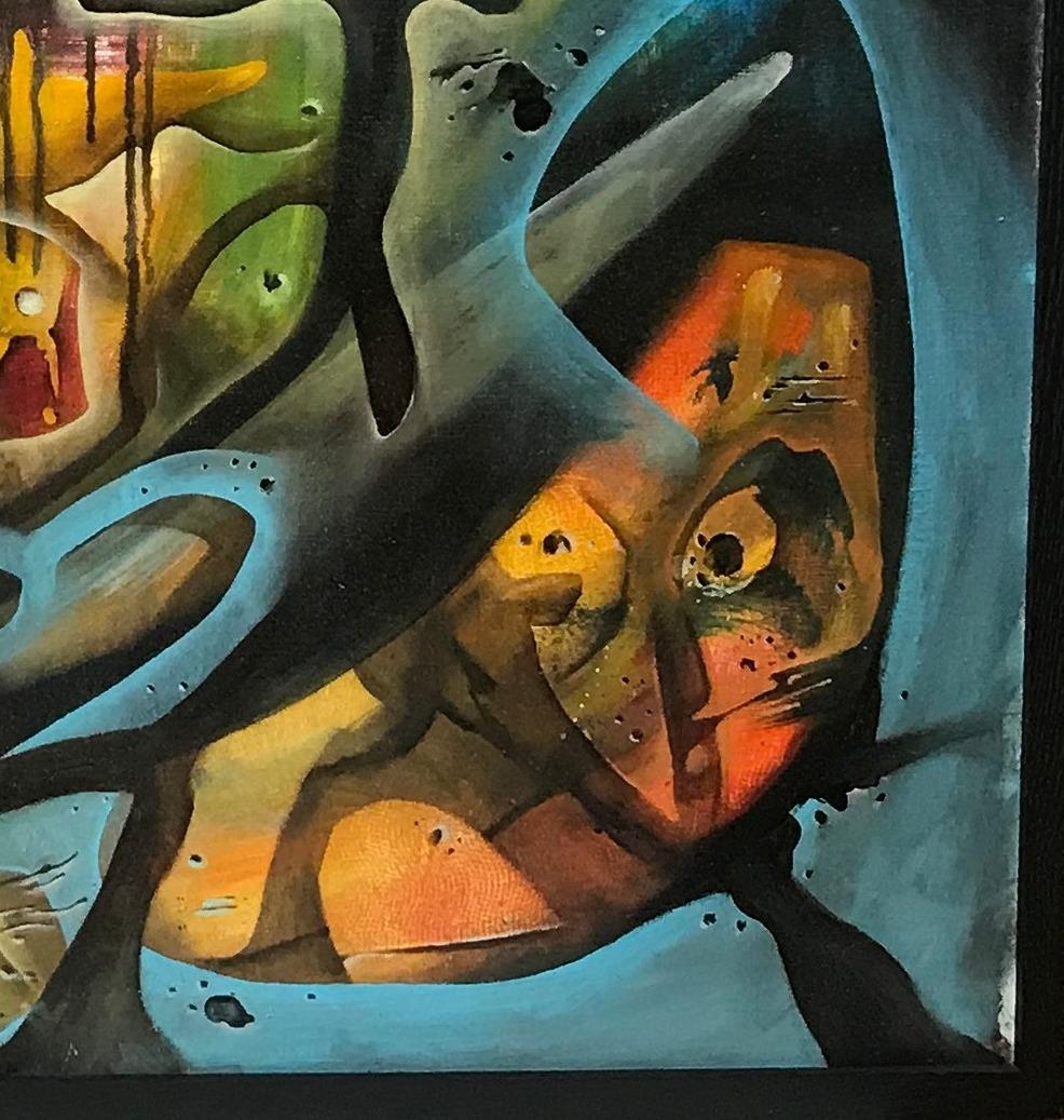 American Large Abstract Painting by Mike Kranz
