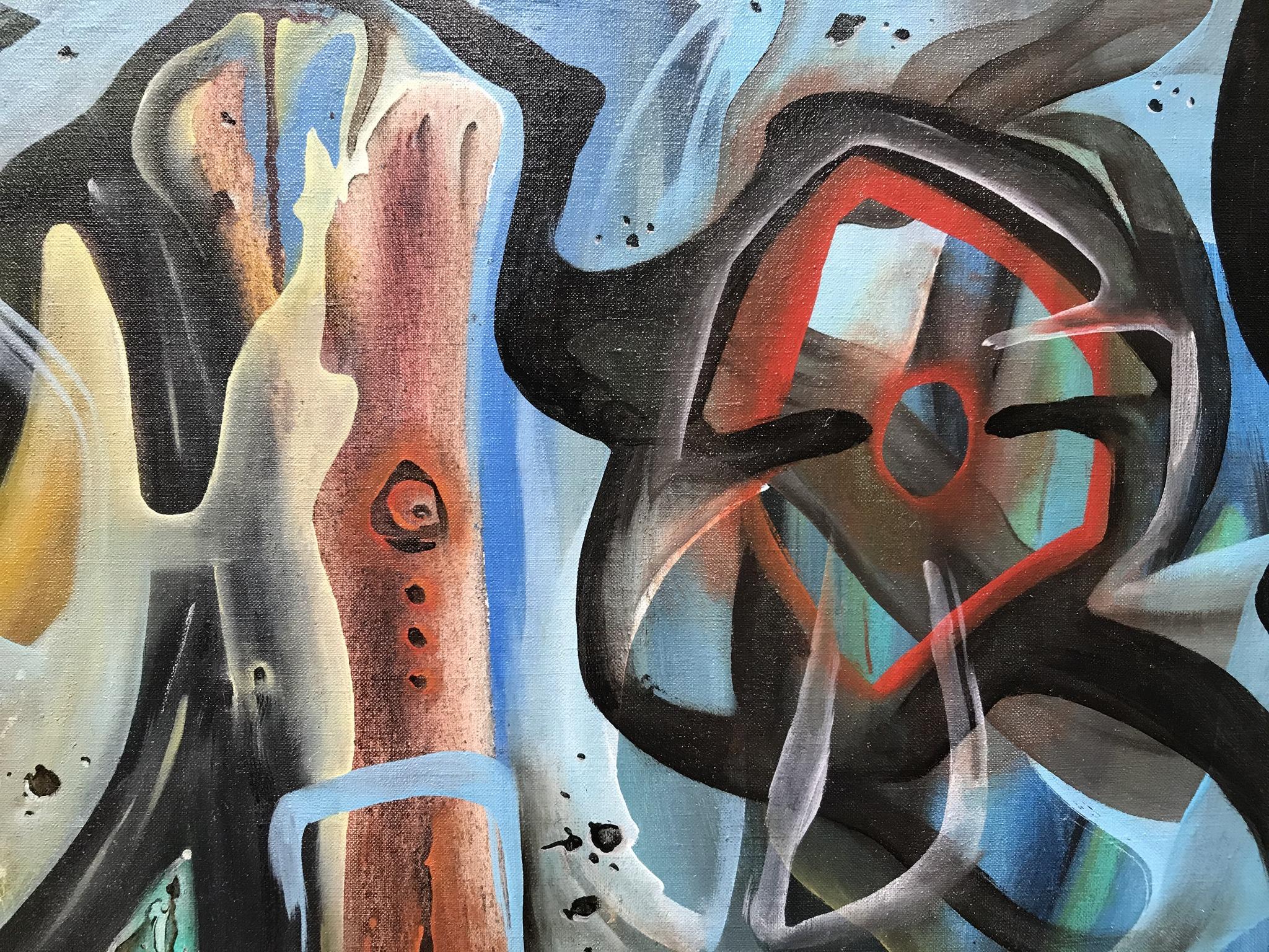 Large Abstract Painting by Mike Kranz In Excellent Condition In Pasadena, CA