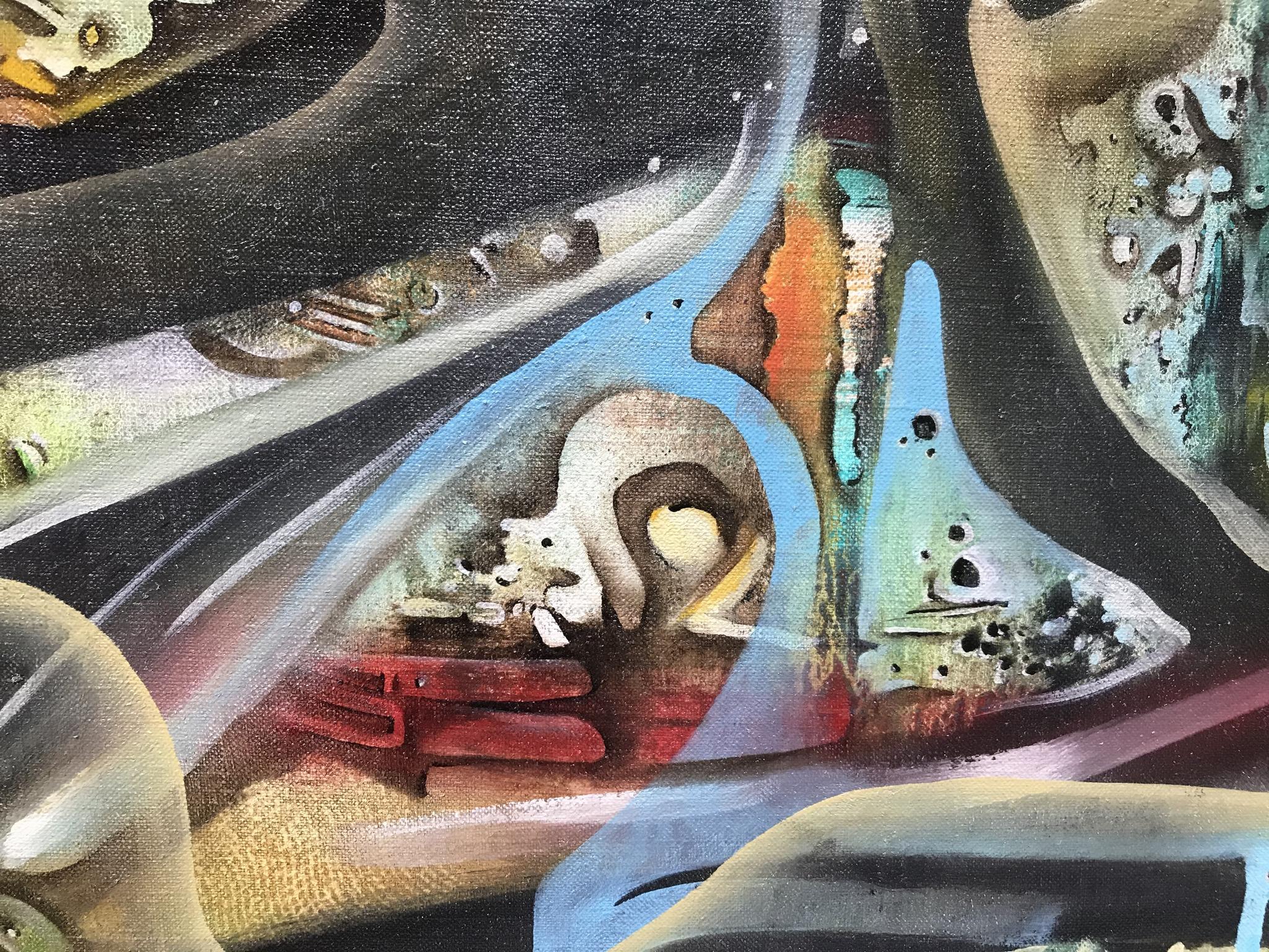Large Abstract Painting by Mike Kranz 1