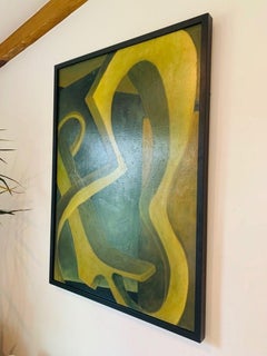 Large Abstract Painting by Sarah Dwyer, Signed/Dated 99