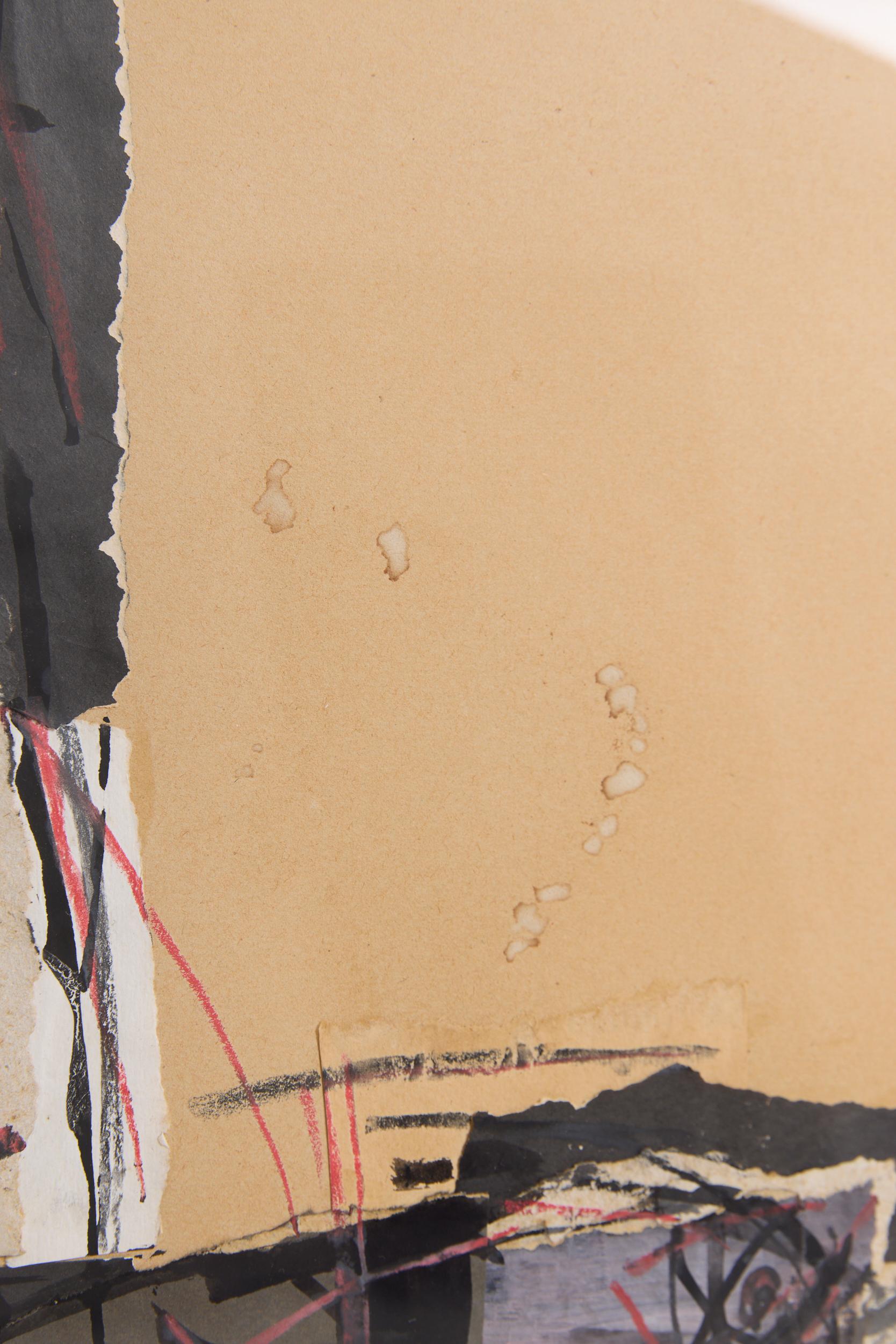 Großes abstraktes Gemälde (Französisch) im Angebot