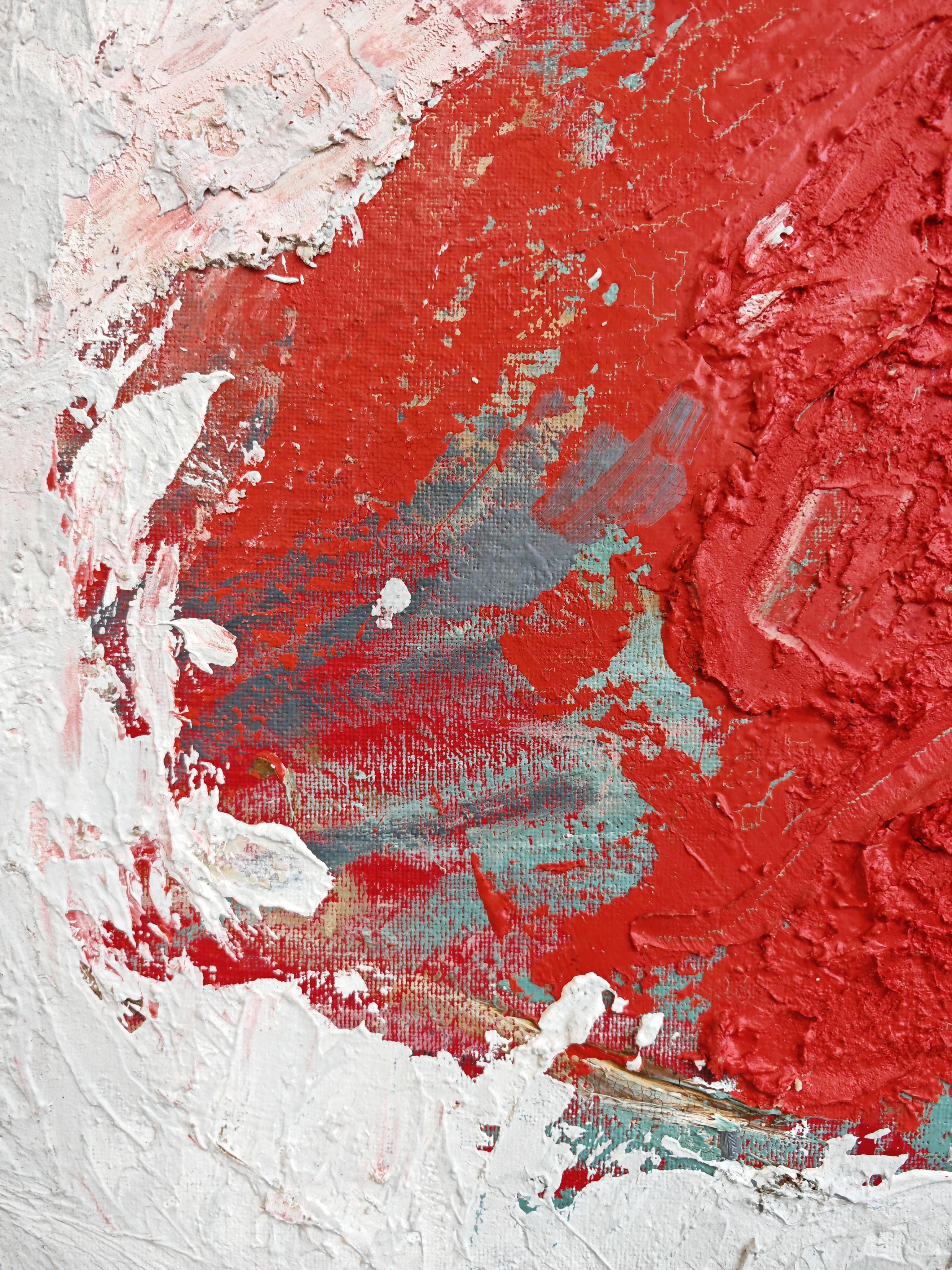 Großes abstraktes Gemälde, Öl auf Leinwand, Jugoslawien 1980er Jahre im Zustand „Gut“ im Angebot in Beograd, RS