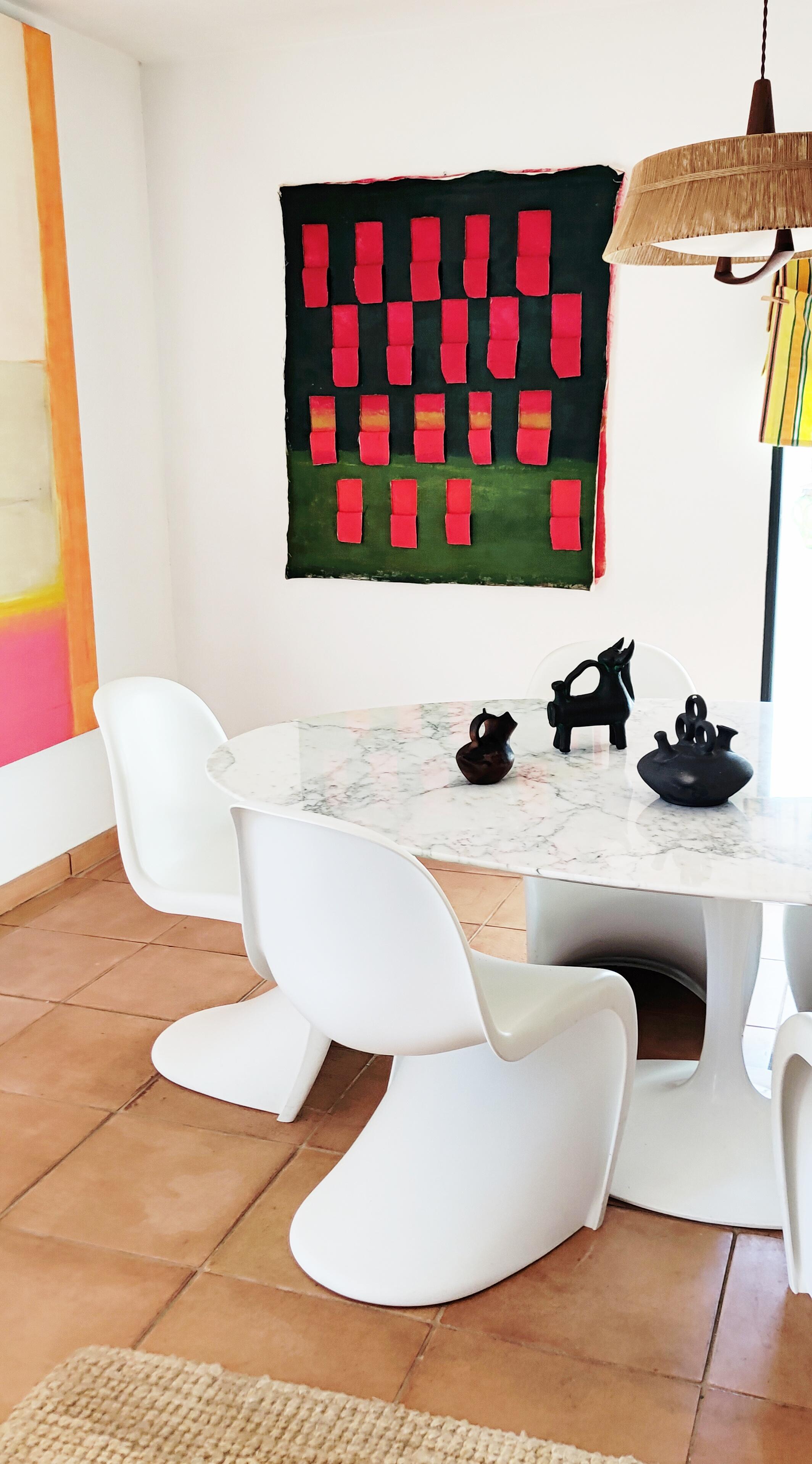 Großer abstrakter Wandteppich von Mikette Pharamond 2019 im Angebot 7