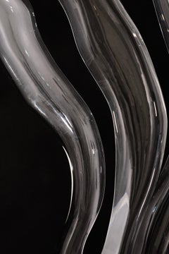 Large Abstract Post Modern Lucite Floor Table Sculpture Signed Phelps