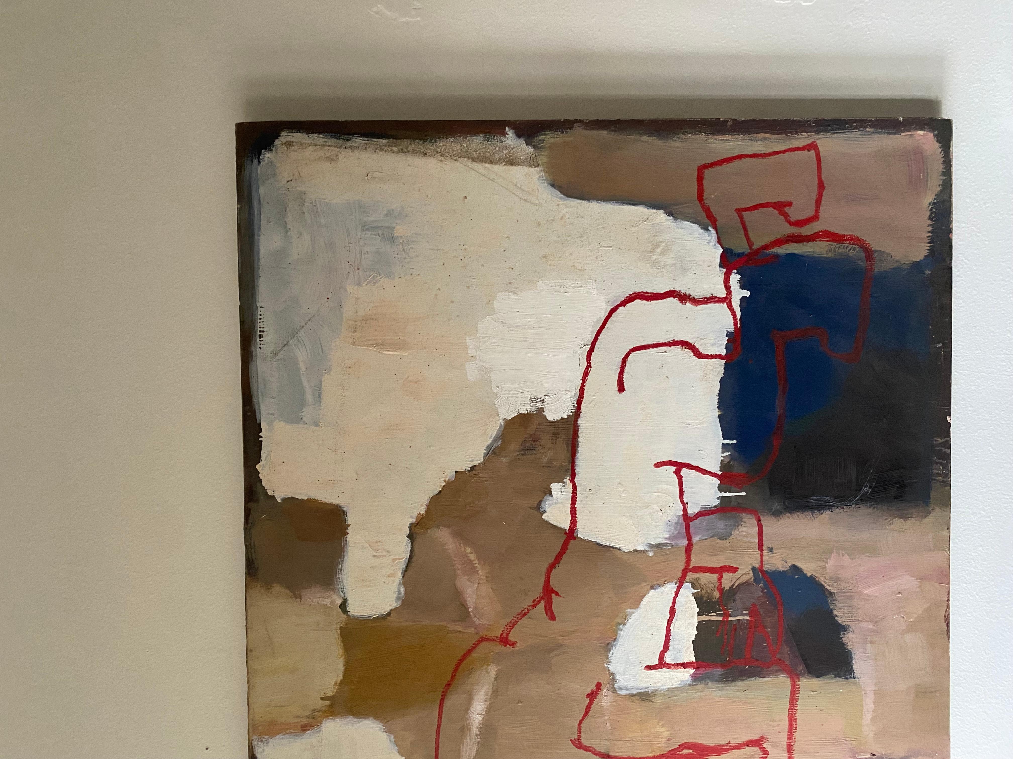 Large Abstract Painting  by Jeremiah Josef Kuglar In Fair Condition For Sale In Houston, TX