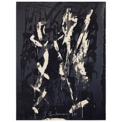 Large Abstract Screen Print by the Danish Artist Jens Birkemose