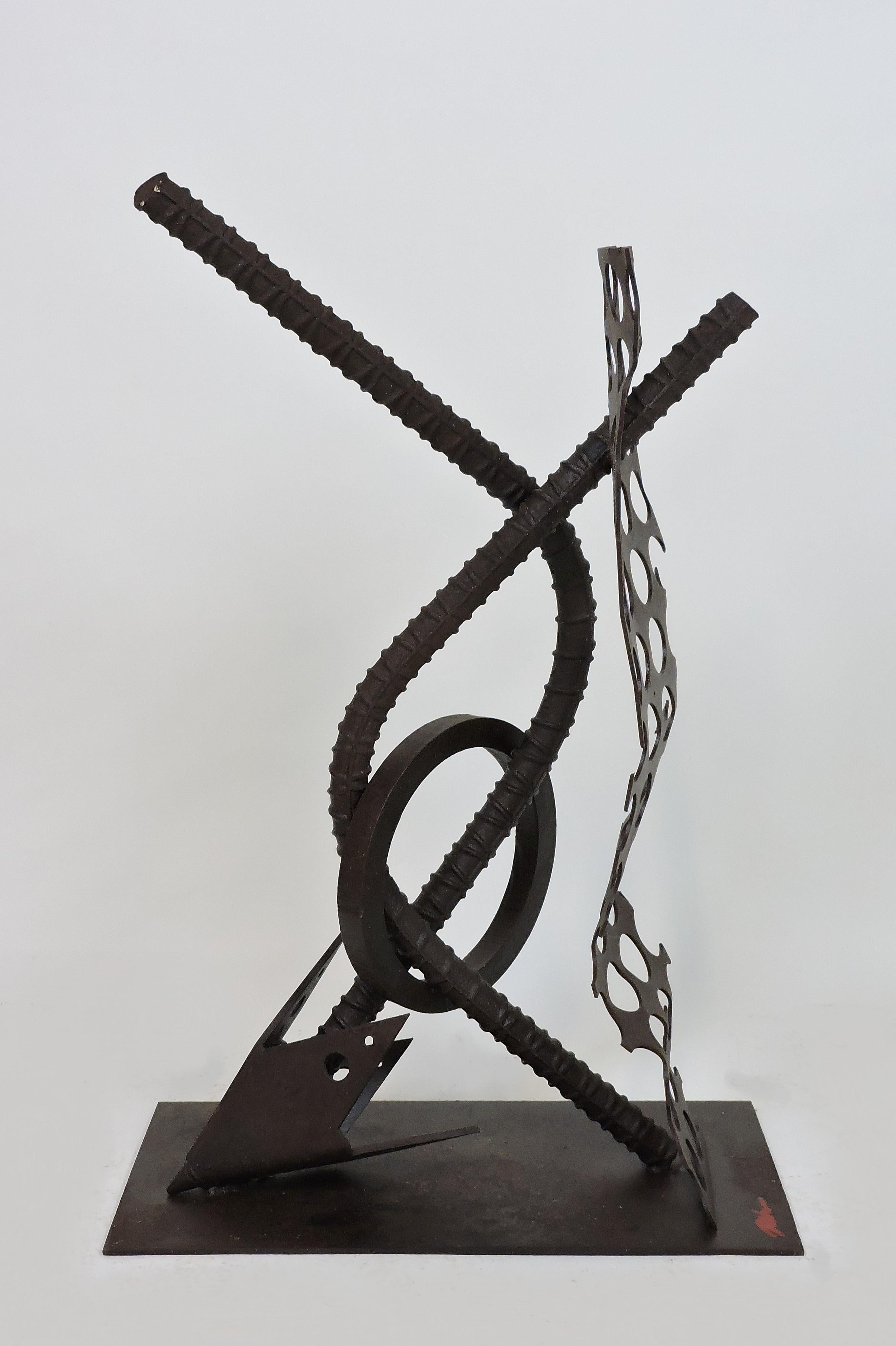 Industrial Large Abstract Welded Steel Sculpture 