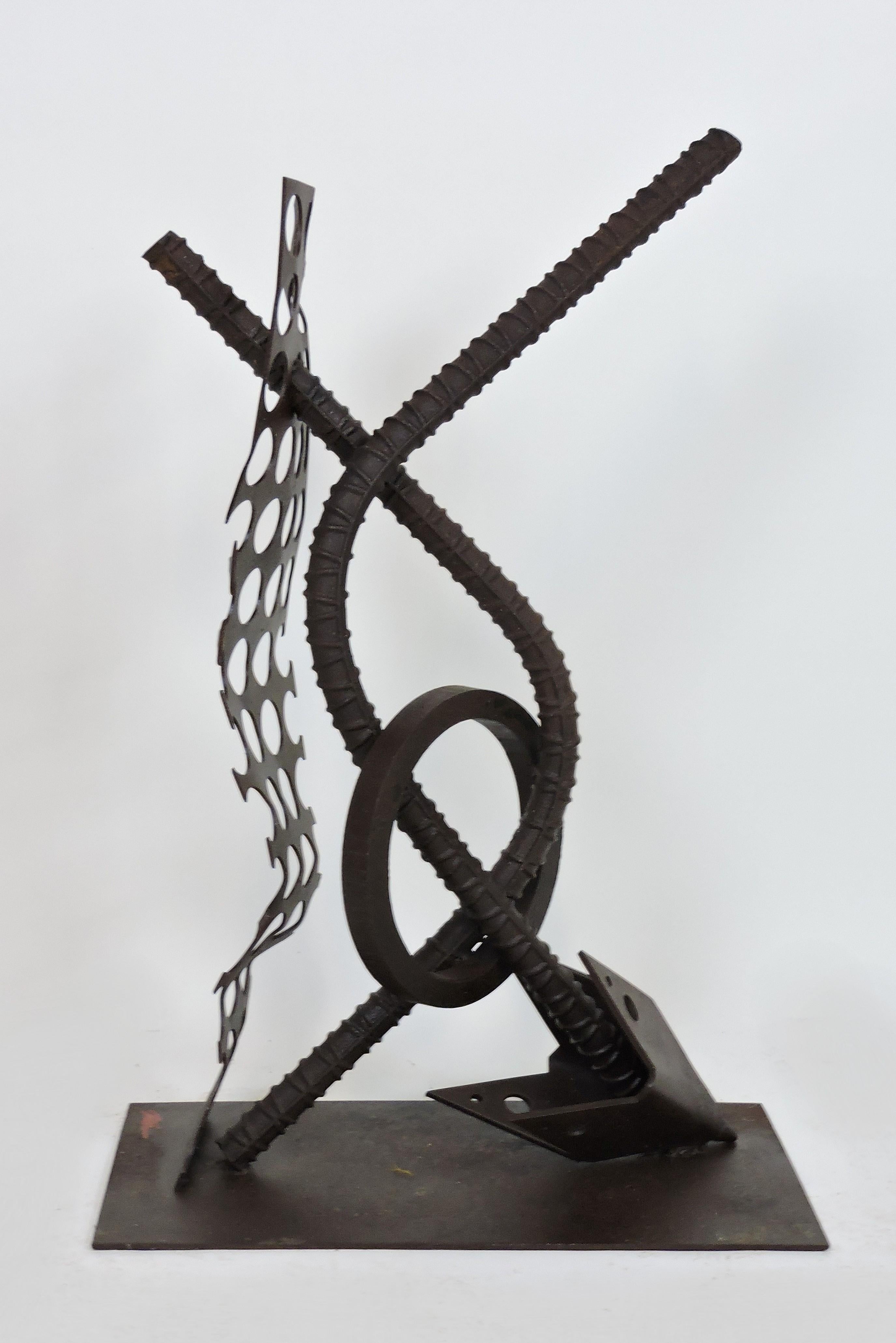 Late 20th Century Large Abstract Welded Steel Sculpture 