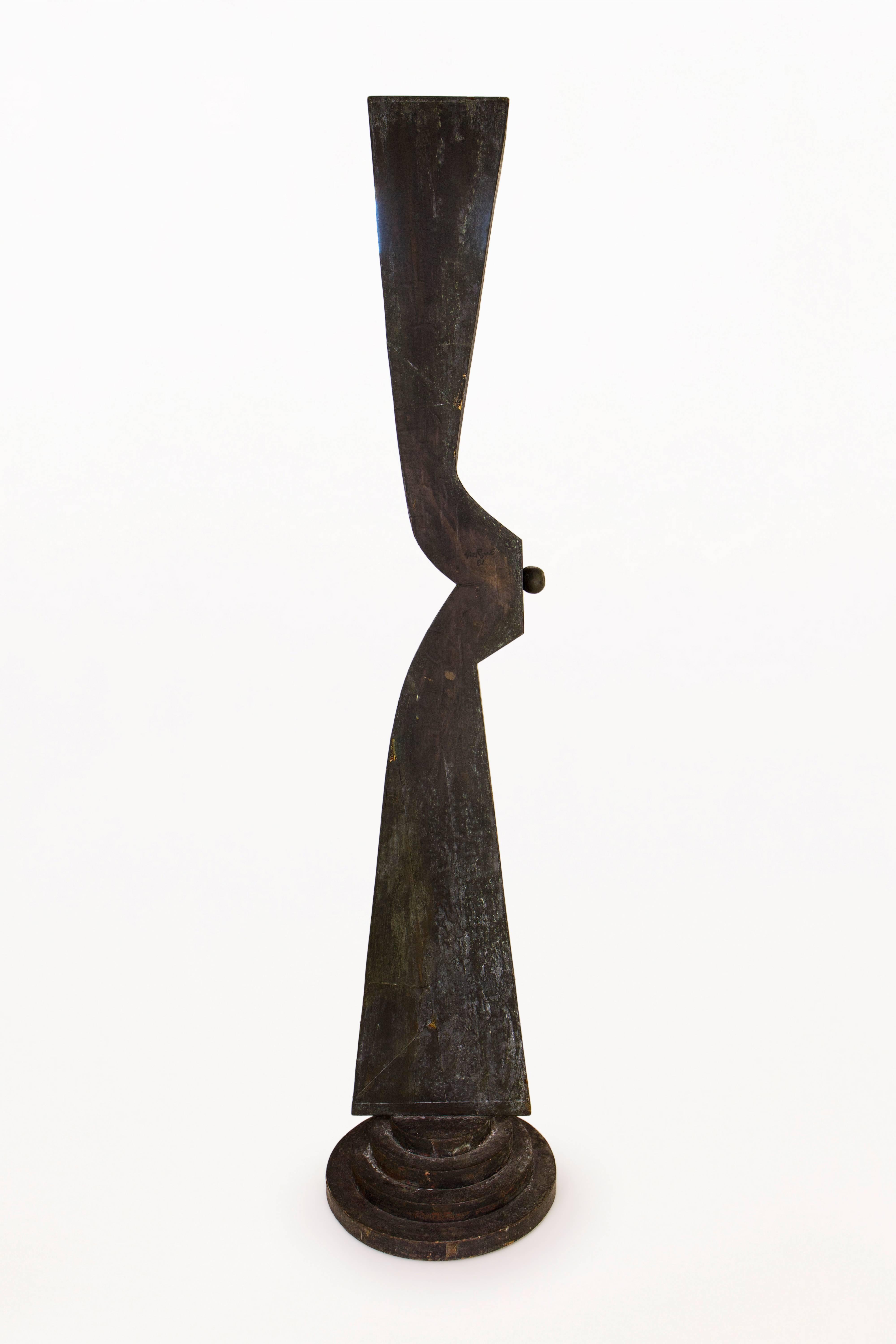 Mid-Century Modern Large Abstract Sculpture by Nerone Ceccarelli, Italy, circa 1980