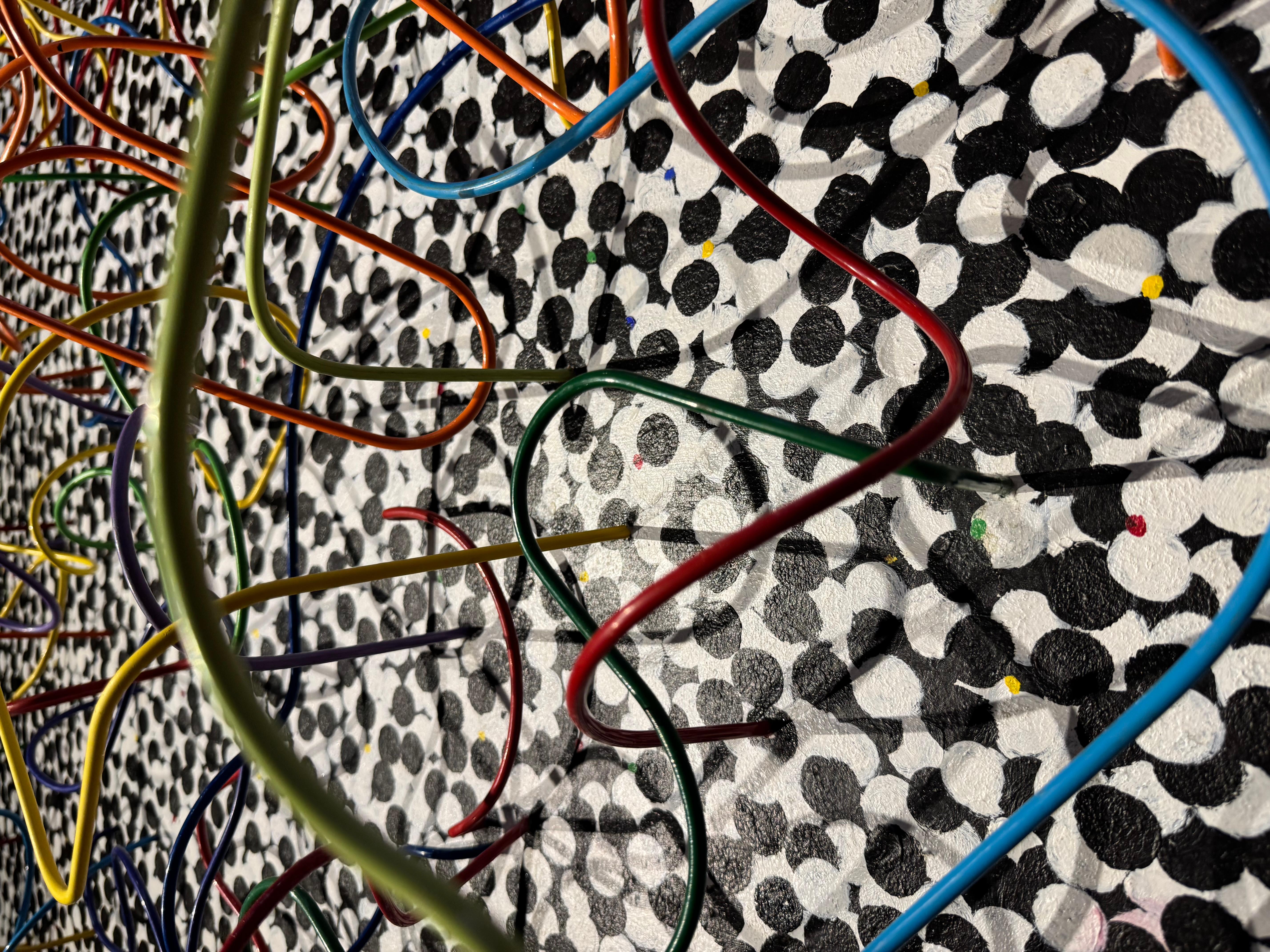 Große abstrakte Skulptur / Malerei / Wandbehang von W.N.Y. Künstler John Tracey im Angebot 1