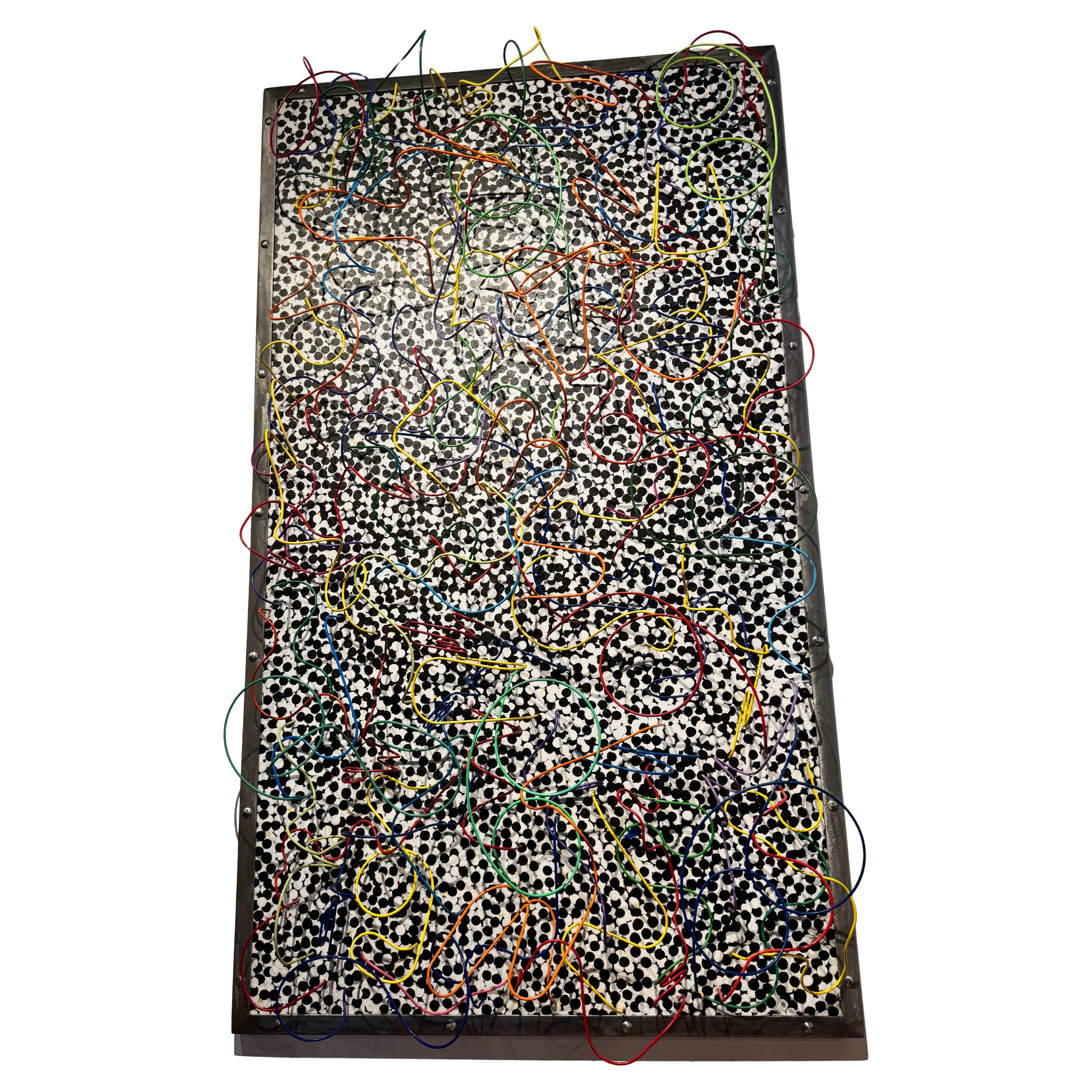 Große abstrakte Skulptur / Malerei / Wandbehang von W.N.Y. Künstler John Tracey im Angebot
