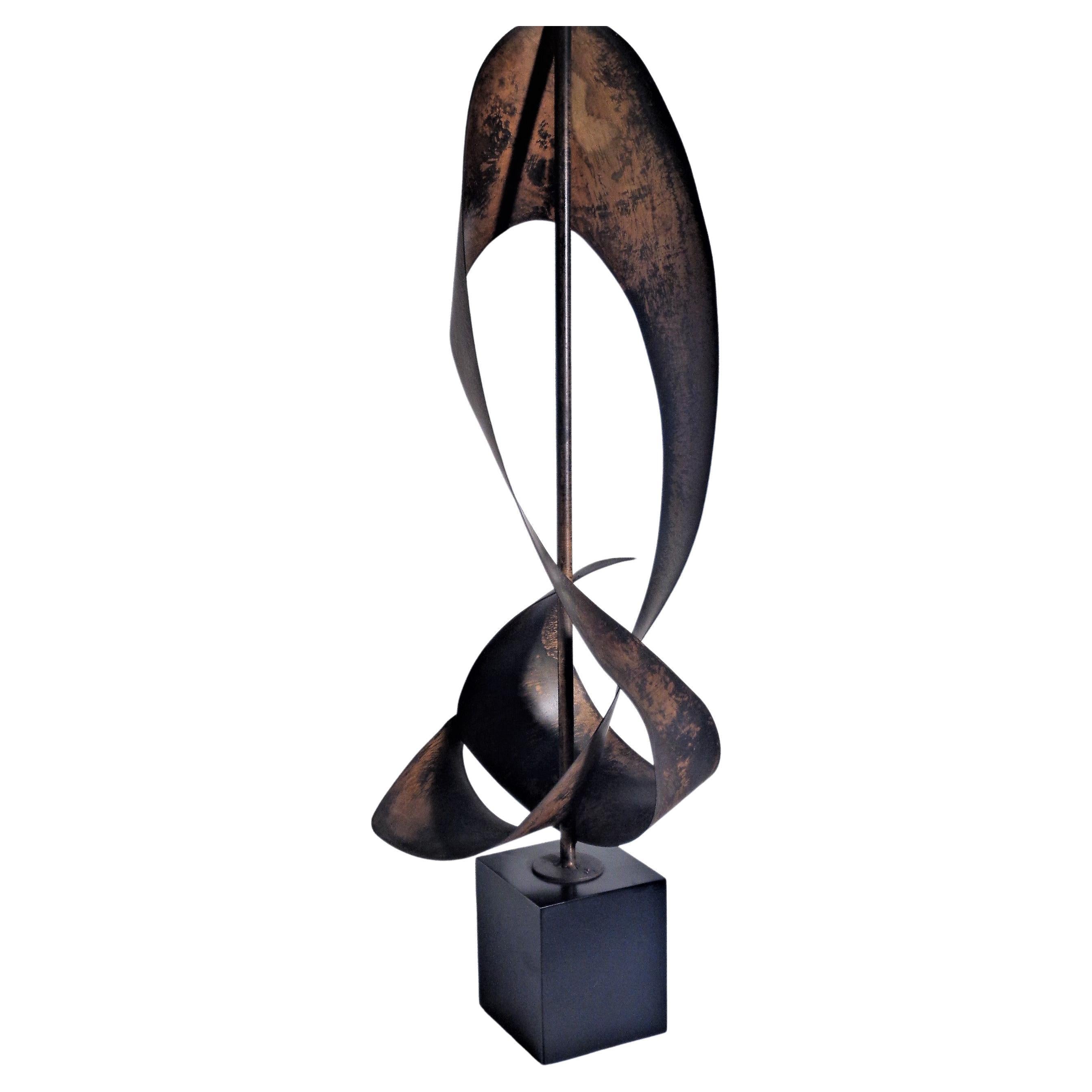  Abstract Ribbon Sculpture Laurel Lamp Harold Weiss / Richard Barr, Circa 1960  2