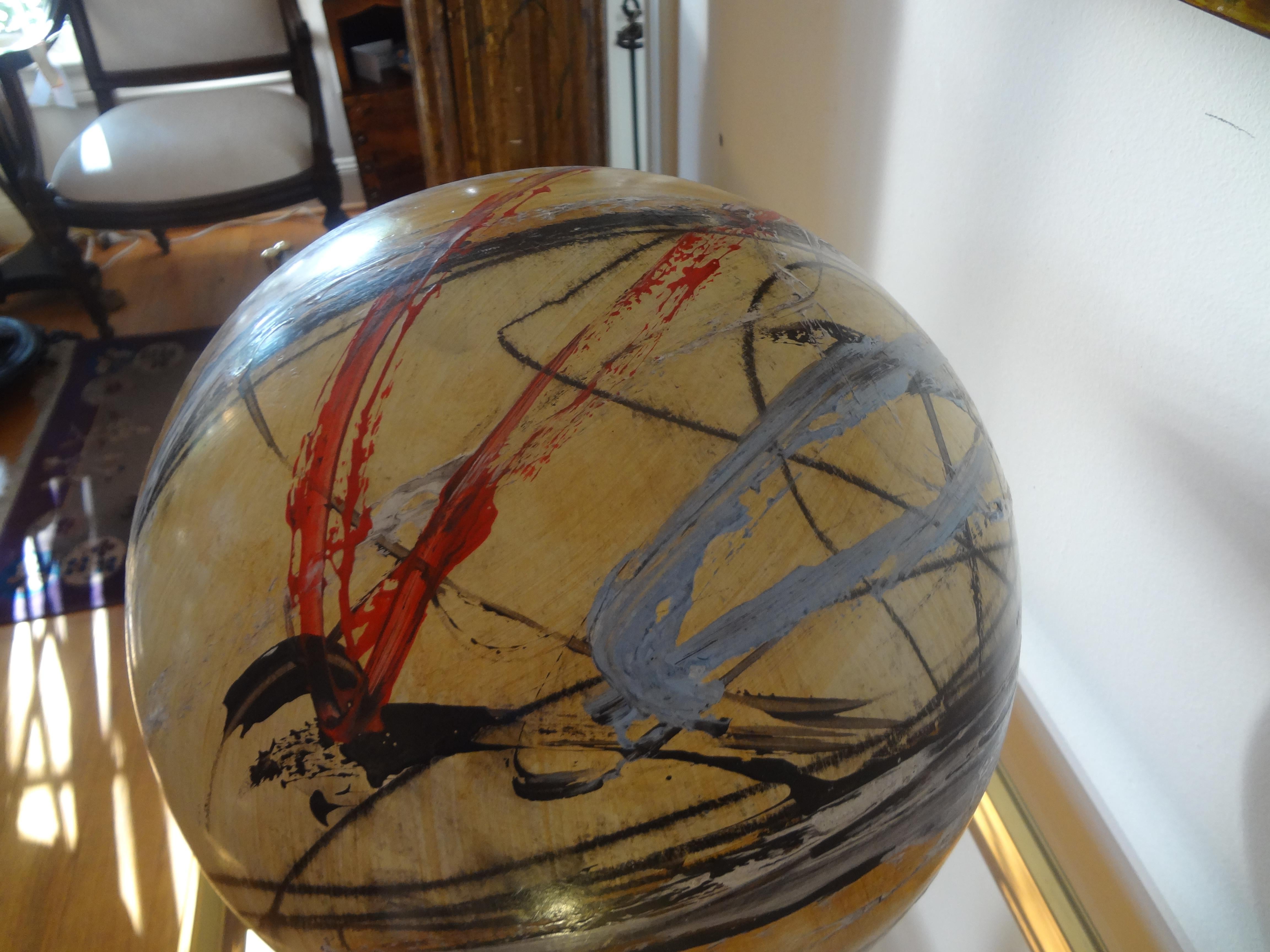Large Abstract Sphere Sculpture by Yuri Zatarain 1