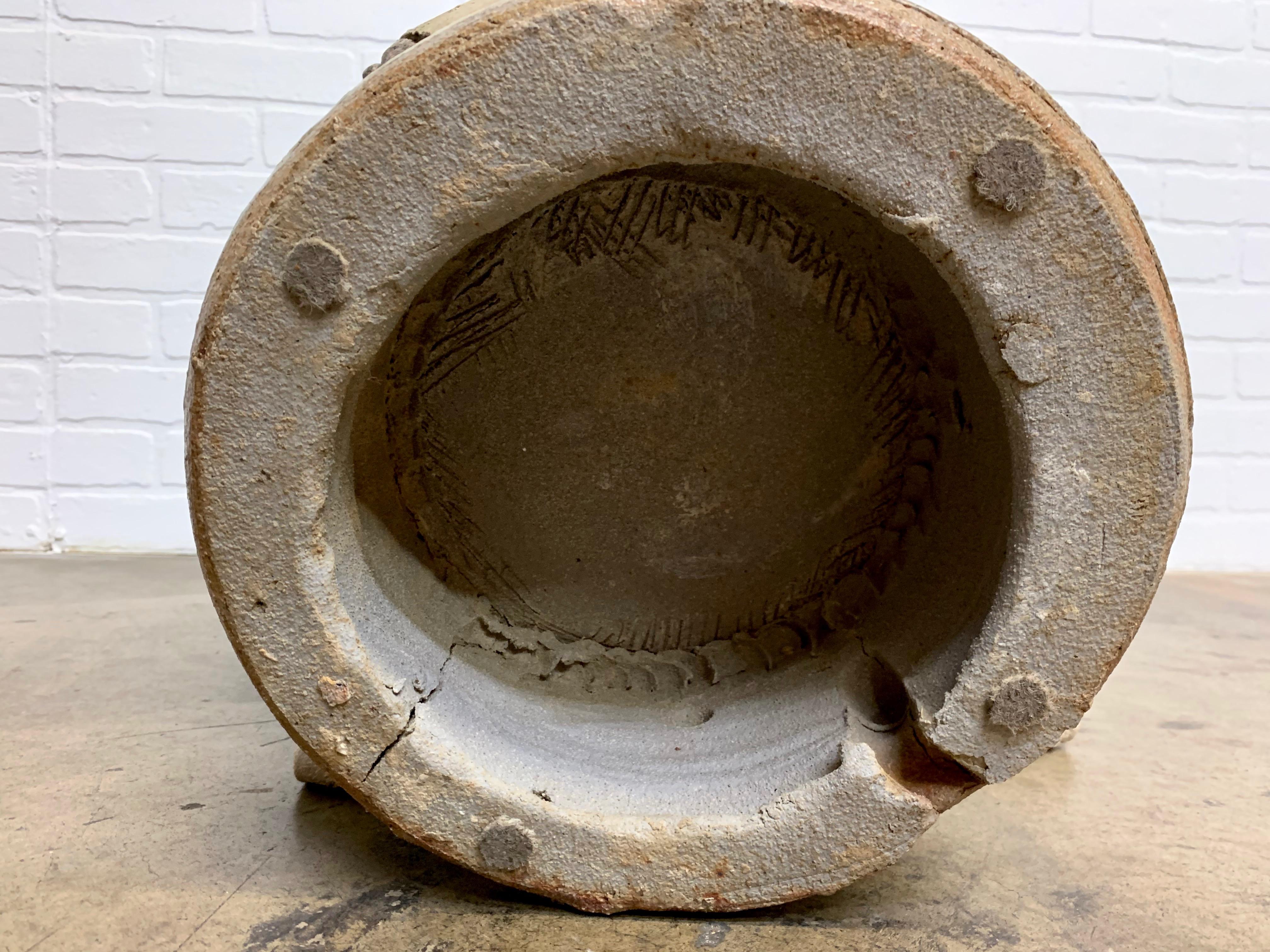 Large Abstract Stoneware Vessel, 1979 For Sale 8