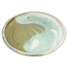 Retro Large Abstract Studio Pottery Tray