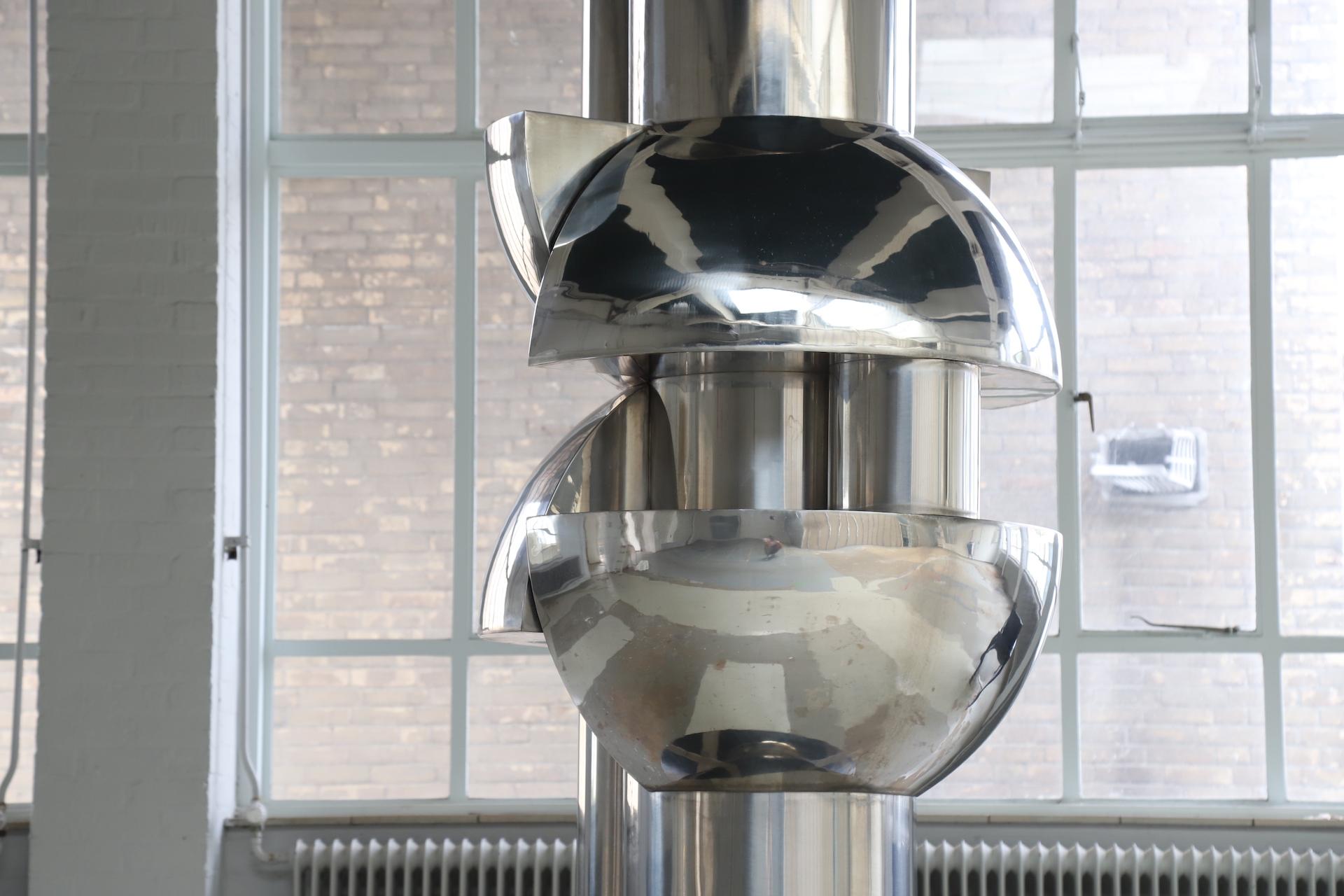 Large abstract ‘Verticali’ sculpture in by Roberto Cordone, Italy 1972 For Sale 4