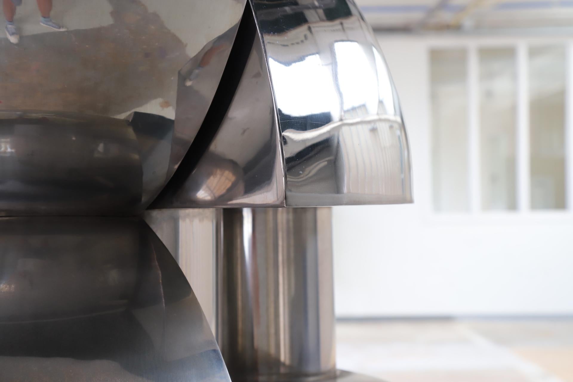 Large abstract ‘Verticali’ sculpture in by Roberto Cordone, Italy 1972 For Sale 7