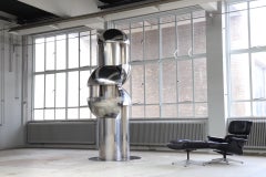 Gran escultura abstracta "Verticali" de Roberto Cordone, Italia 1972