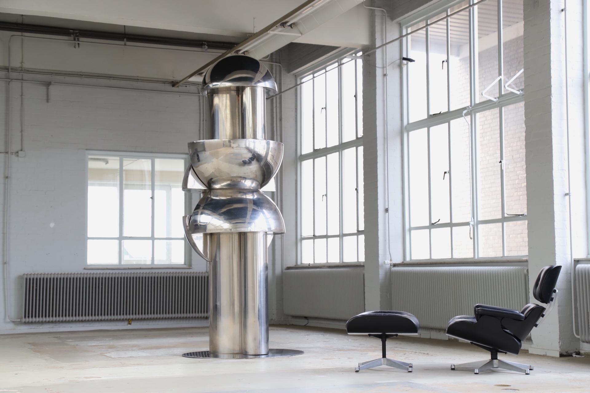 Mid-Century Modern Large abstract ‘Verticali’ sculpture in by Roberto Cordone, Italy 1972 For Sale