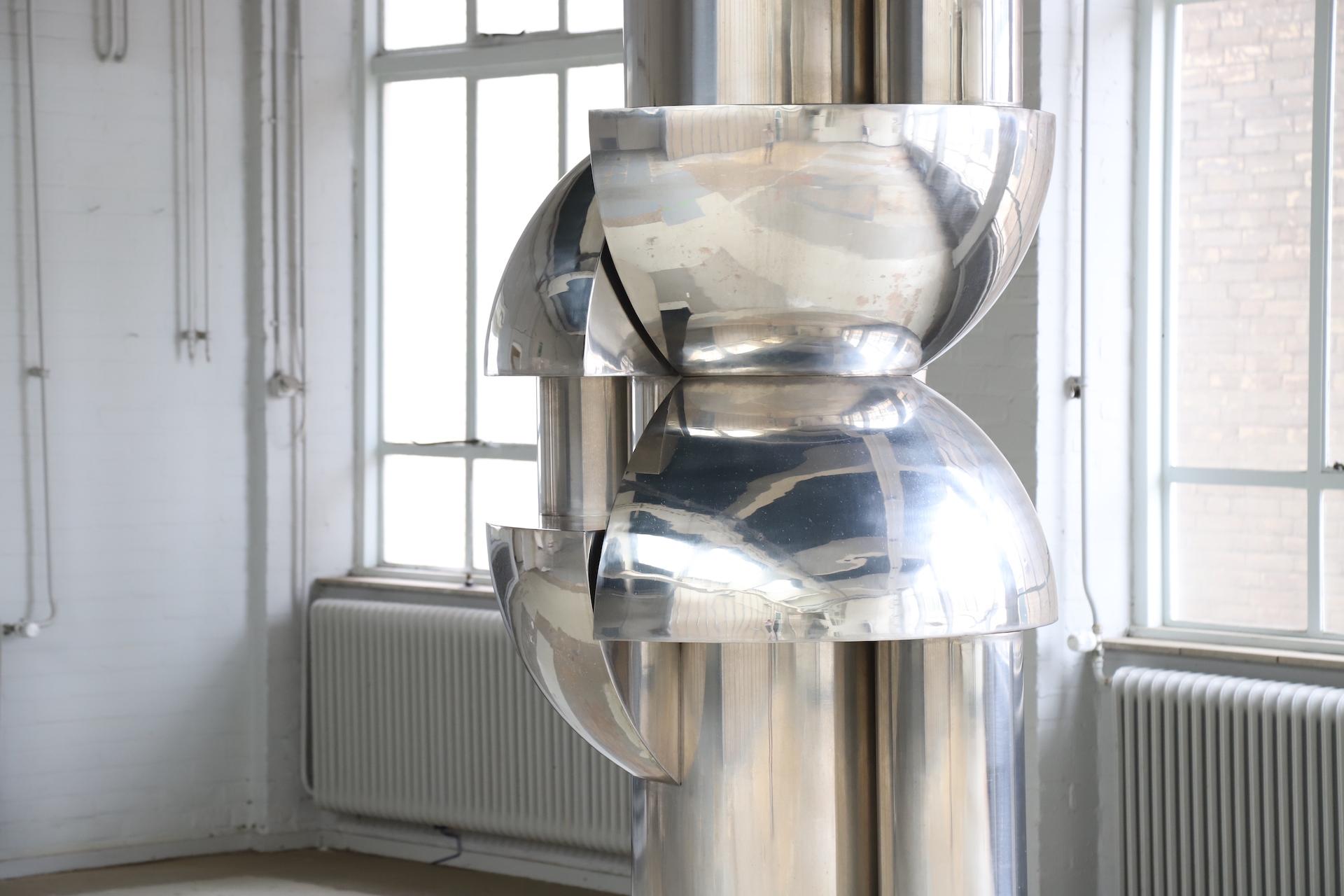 Large abstract ‘Verticali’ sculpture in by Roberto Cordone, Italy 1972 For Sale 1