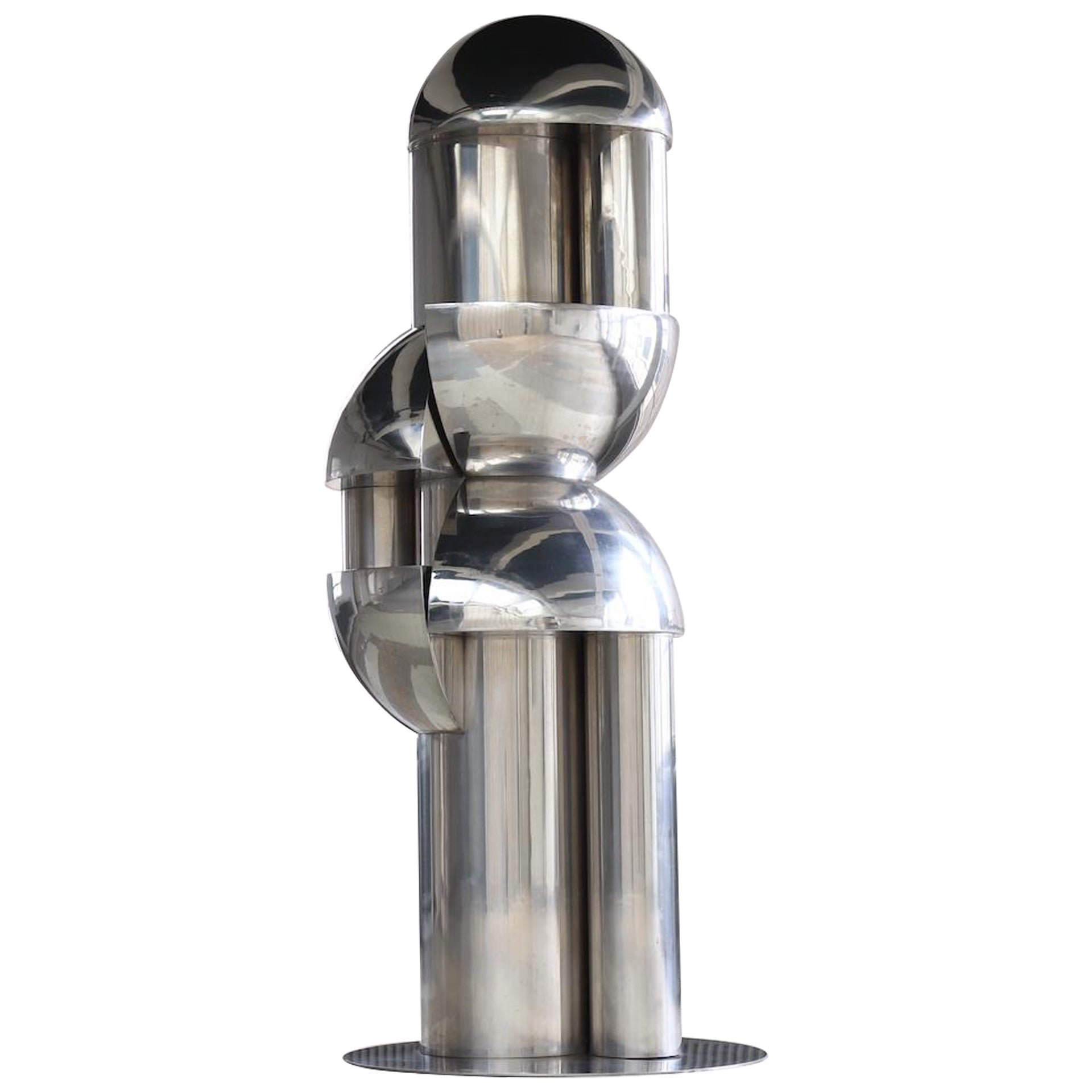 Large abstract ‘Verticali’ sculpture in by Roberto Cordone, Italy 1972 For Sale