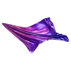 Grande scultura decorativa da parete - Viola iridescente 40" x 79" - Stile contemporaneo