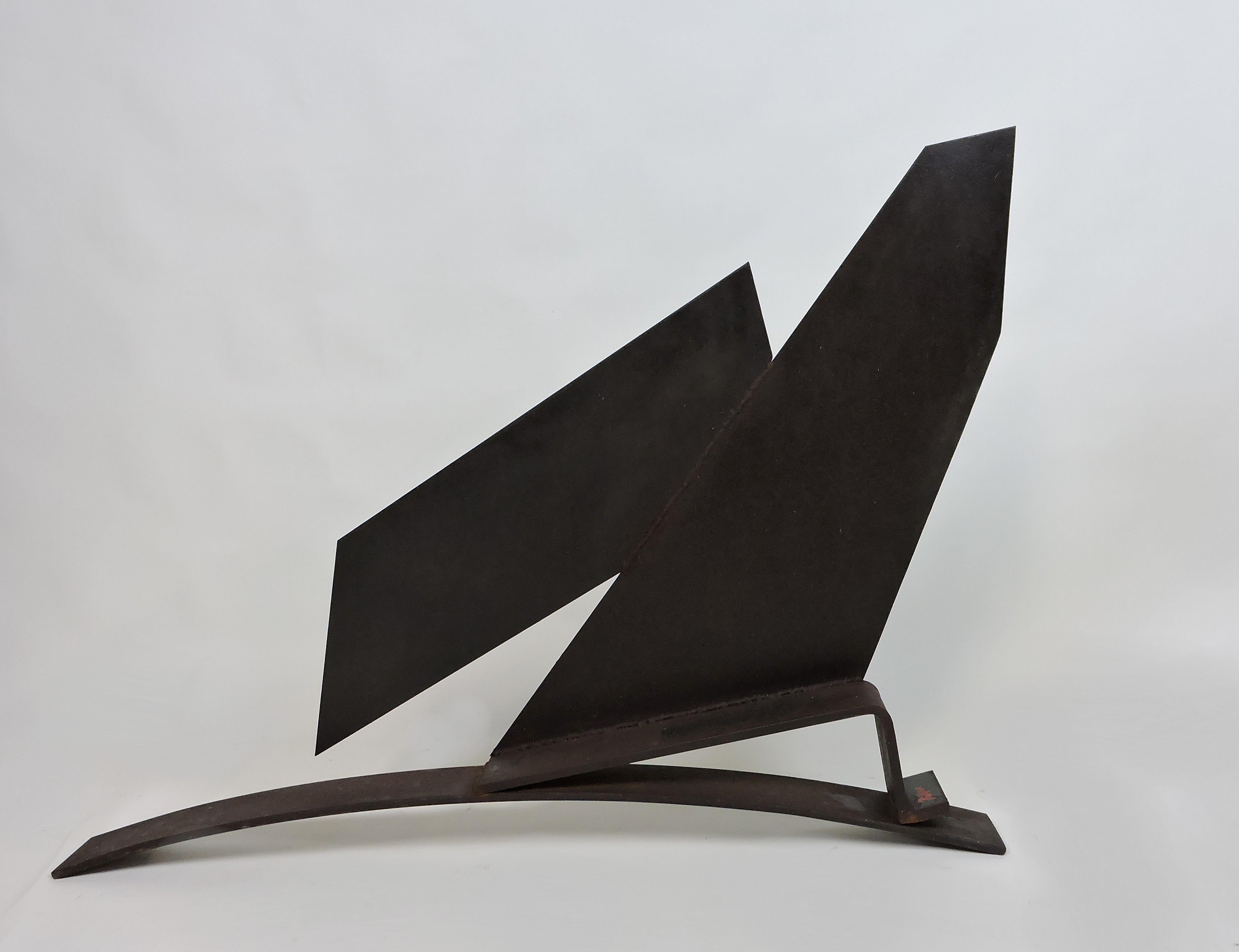 Large Abstract Welded Steel Sculpture 