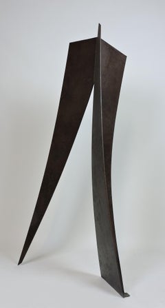 Large Abstract Welded Steel Sculpture "Firethorn" by David Tothero
