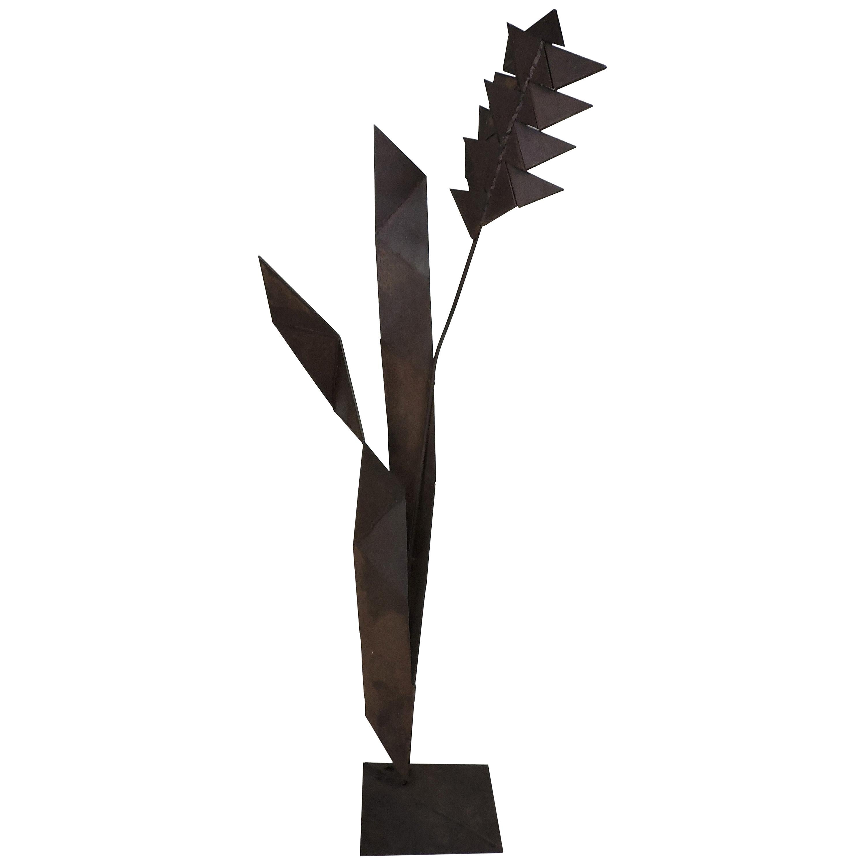 Large Abstract Welded Steel Sculpture "Wheat" by David Tothero