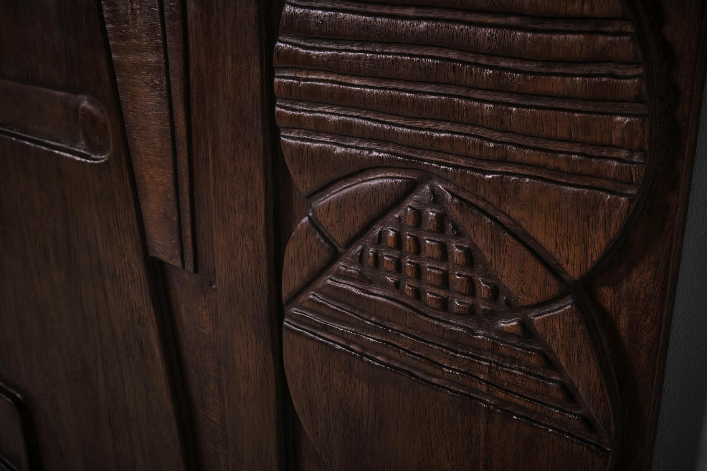 Großes abstraktes Wandrelief aus Holz von Nerone & Patuzzi für Gruppo NP2, 1960er Jahre (Moderne der Mitte des Jahrhunderts) im Angebot